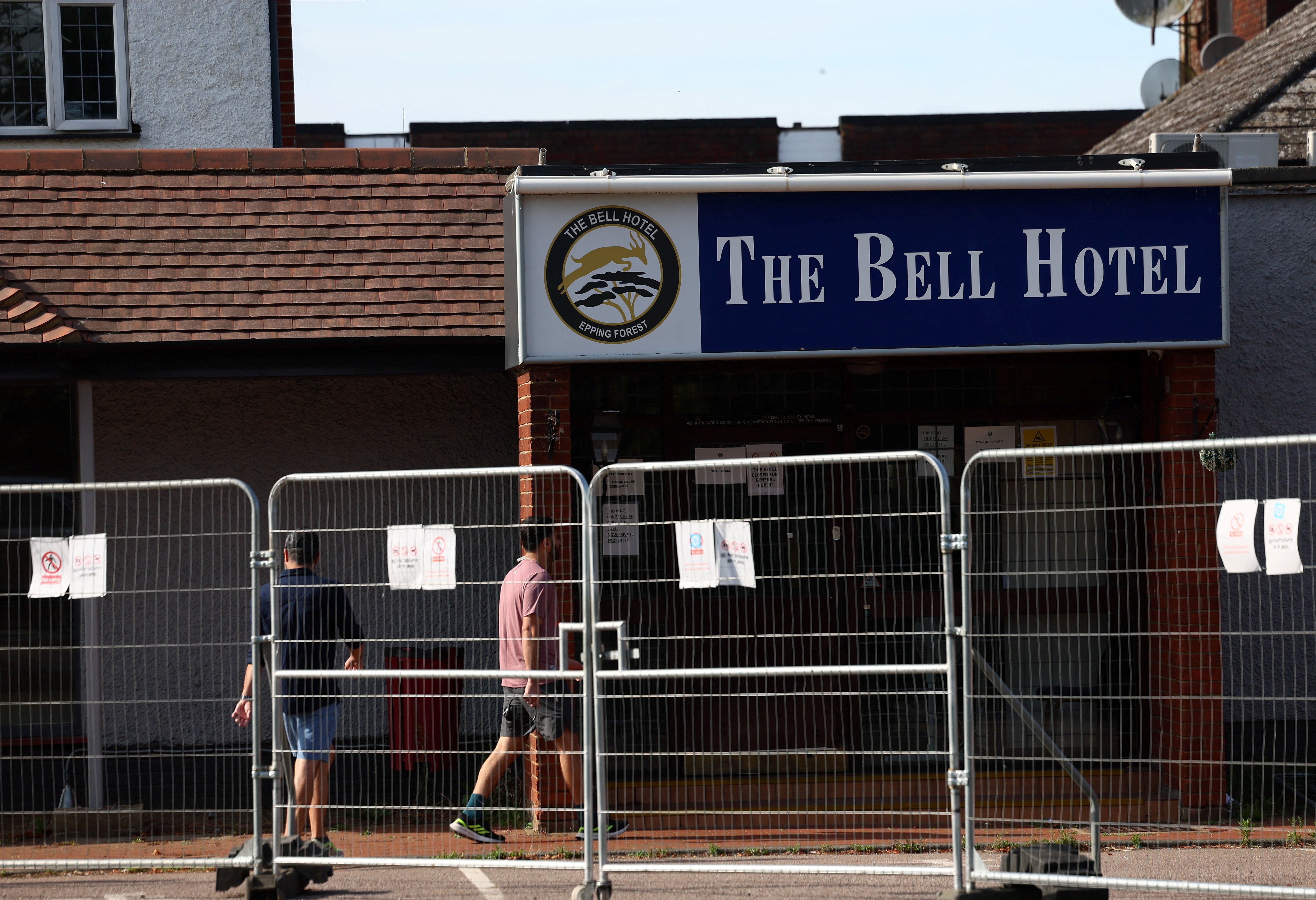 Epping Forest District Council sought an injunction against the use of the Bell Hotel for asylum seekers at the Royal Courts of Justice in London on Tuesday