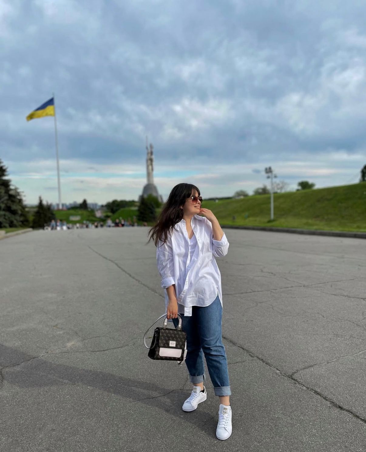 Monika Popadiuk, 28, said her life was ‘perfect’ before the war broke out