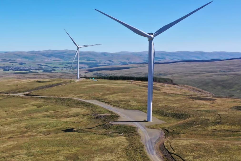 Construction has begun on a ‘landmark’ Scottish windfarm that will power 335,000 homes (CWP Energy/PA)