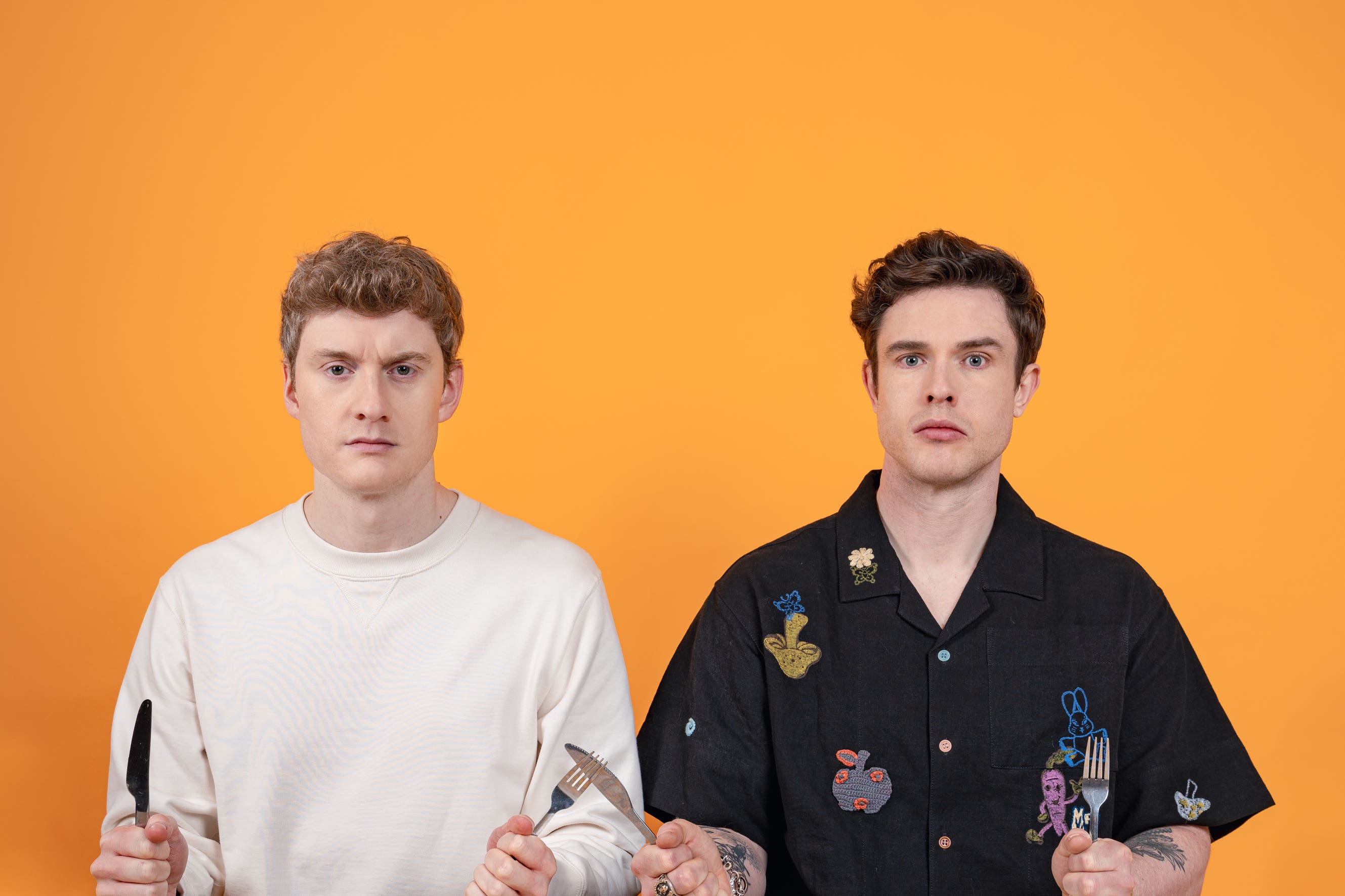Ed Gamble and James Acaster host Off Menu with Ed Gamble and James Acaster. (Paul Gilbey/PA)