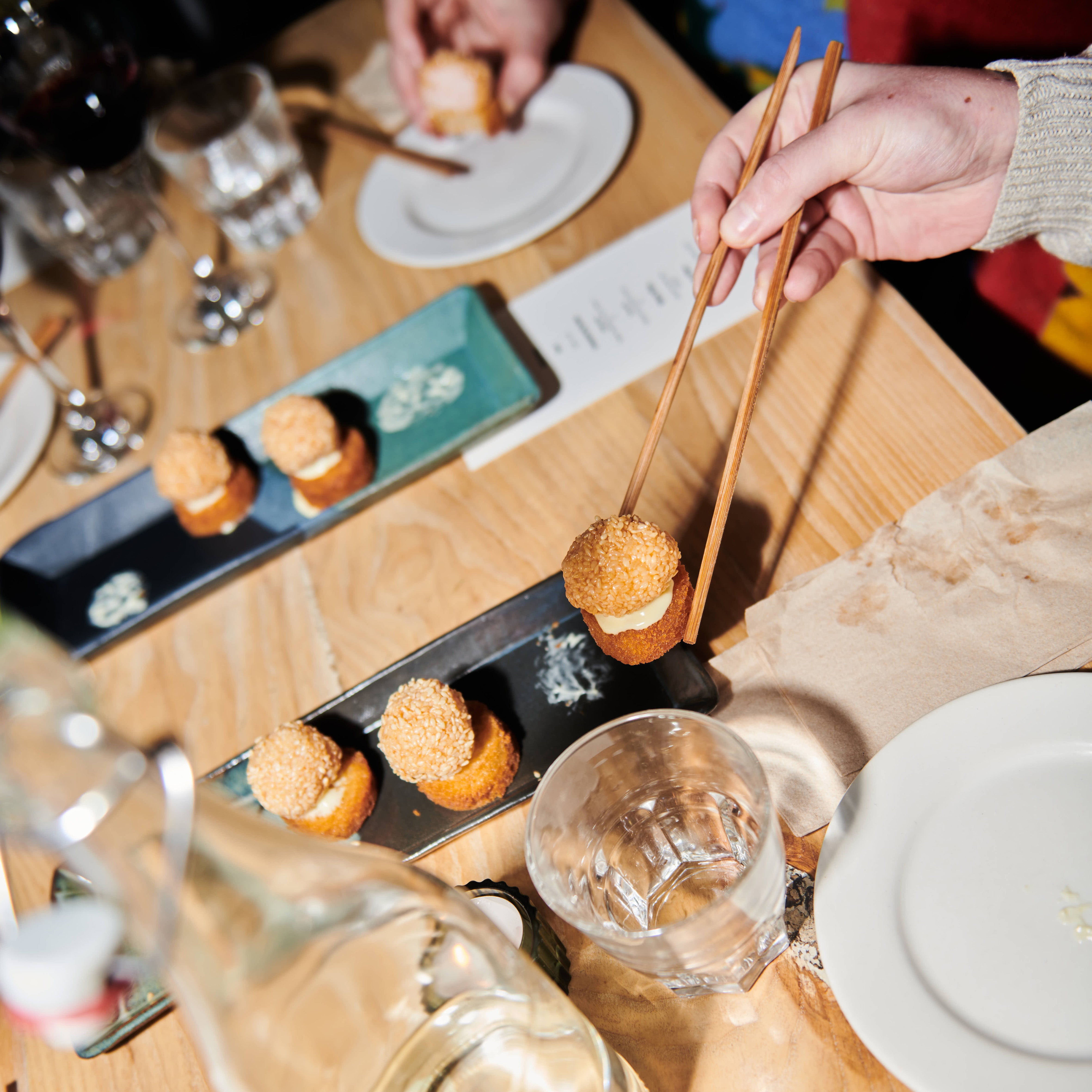 A playful twist on the takeaway classic: crisp sesame-coated prawn balls on golden toast, with the all-important crunch-to-prawn ratio nailed