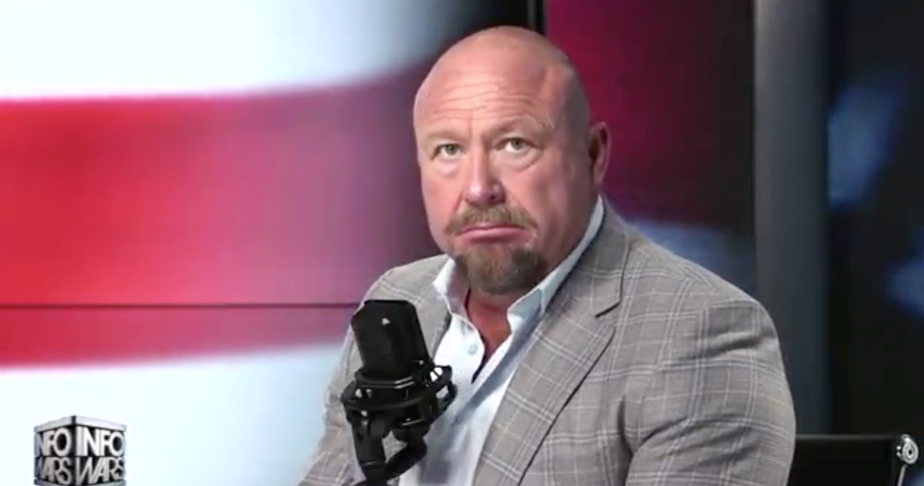 Alex Jones said 'the President needs to be prayed for by everyone' over health concerns