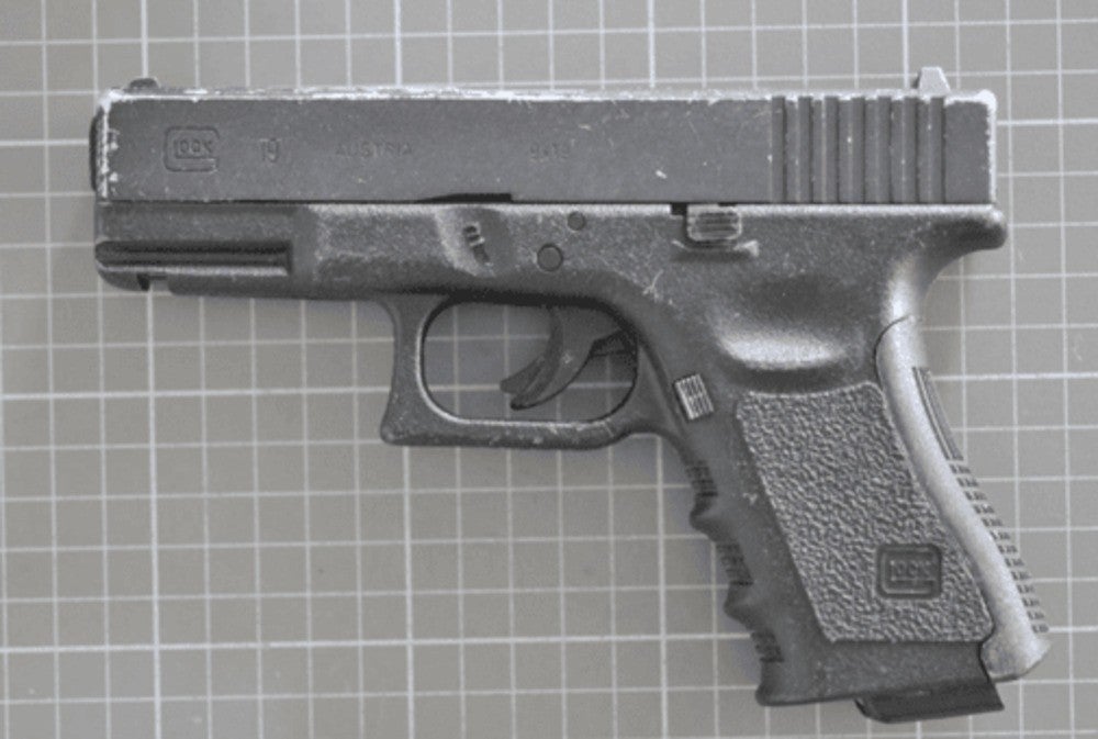 A Glock air pistol was found in the boy’s rucksack when he was arrested