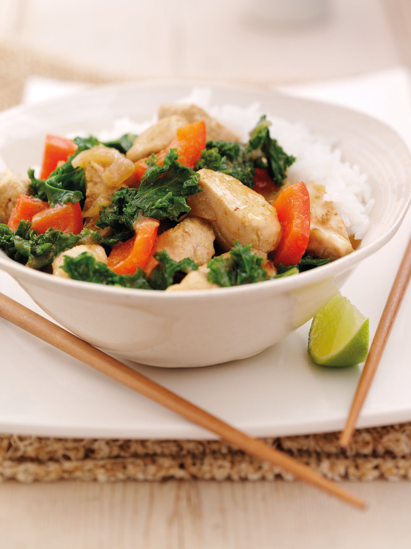 Tender turkey, coconut milk and a kick of Thai spice – proof a stir-fry can be hearty and healthy
