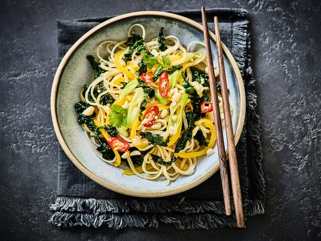 <p>All the noodles and crunch of a takeaway classic, but boosted with cavolo nero and fresh lime</p>