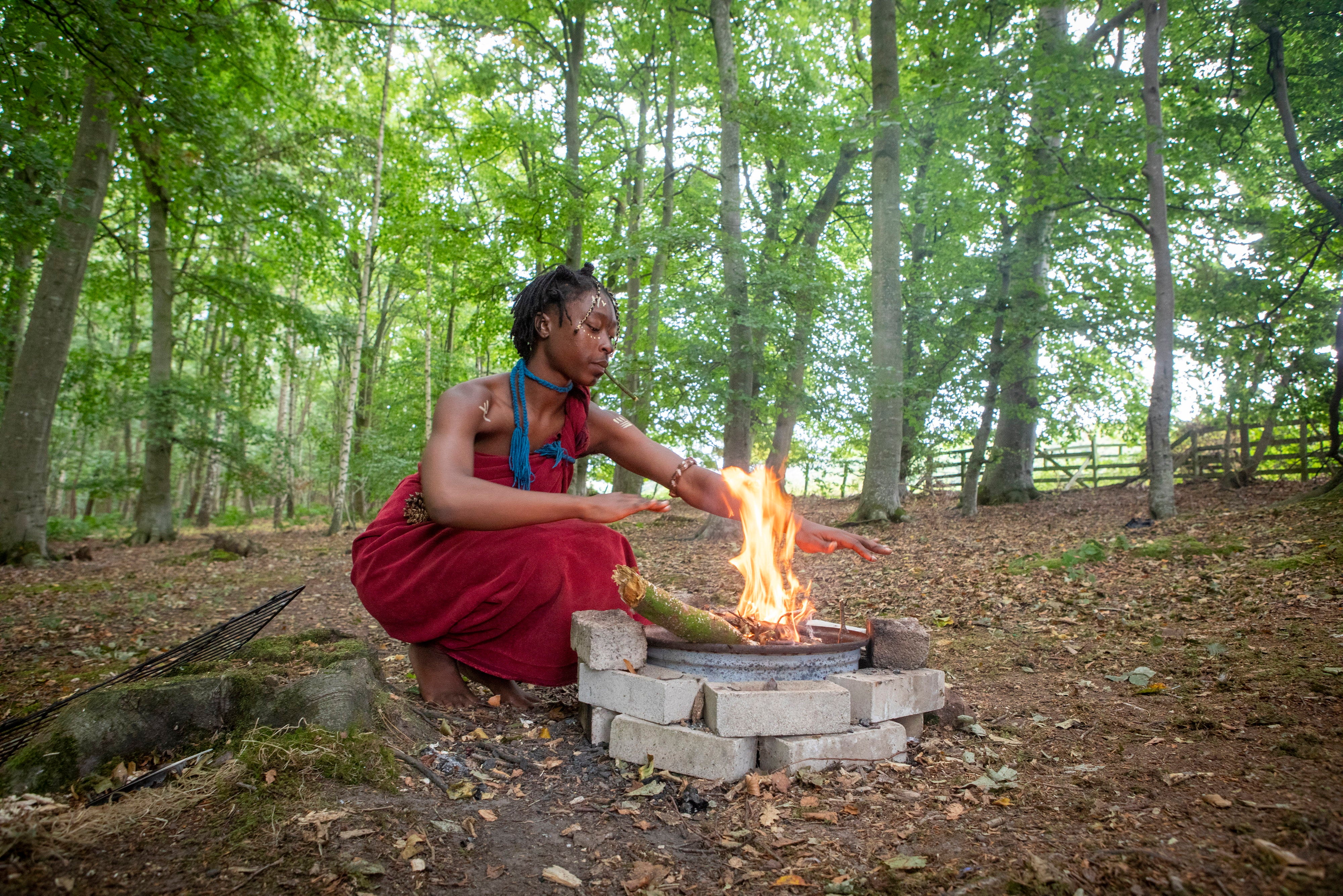 The group is led by King Atehene, 36, who was once an opera singer under the name Kofi Offeh, his wife, Queen Nandi, and their handmaiden Taylor, who now goes by Asnat.