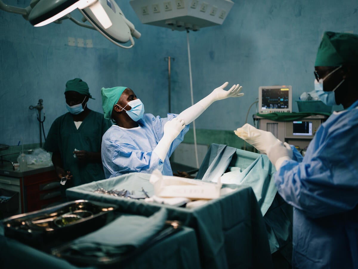 Aid cuts mean Dr Yassin Uwimana's contract, funded by the US Bureau of Population Refugees and Migration, will run out in November