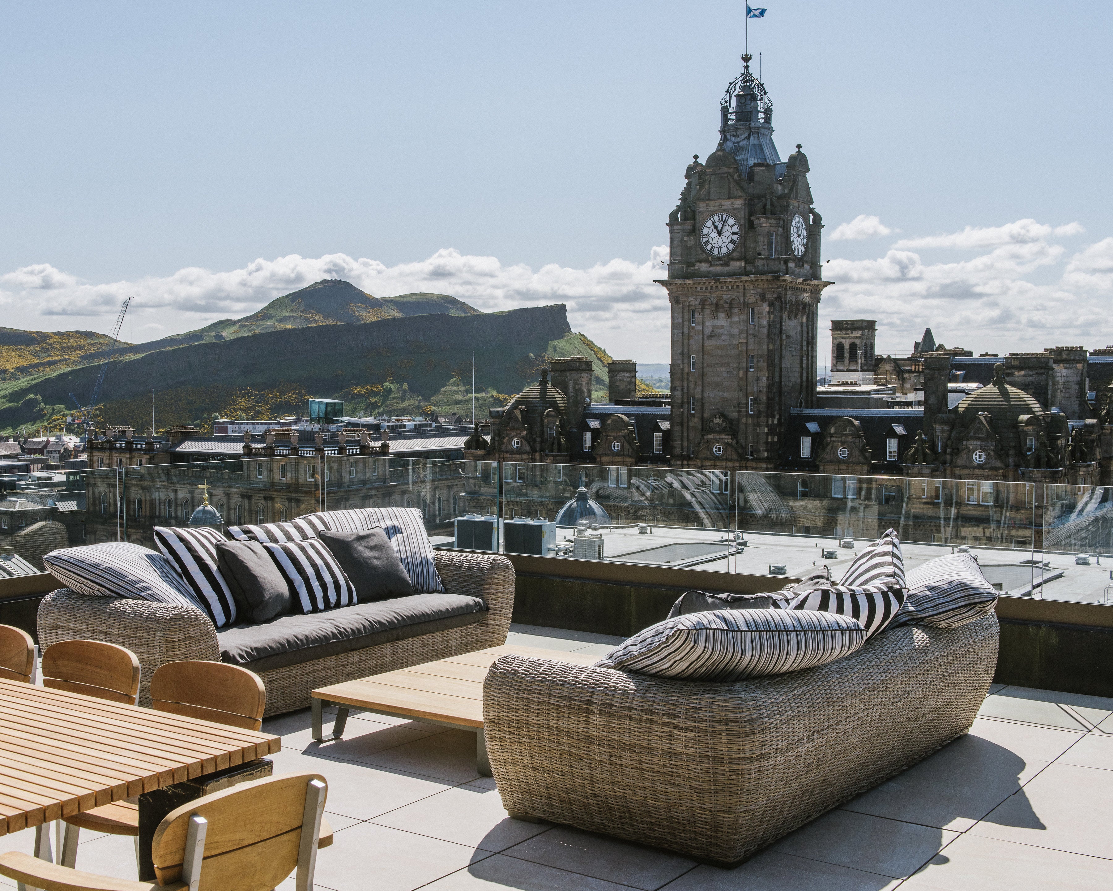Splash out on the penthouse terrace at The Edinburgh Grand