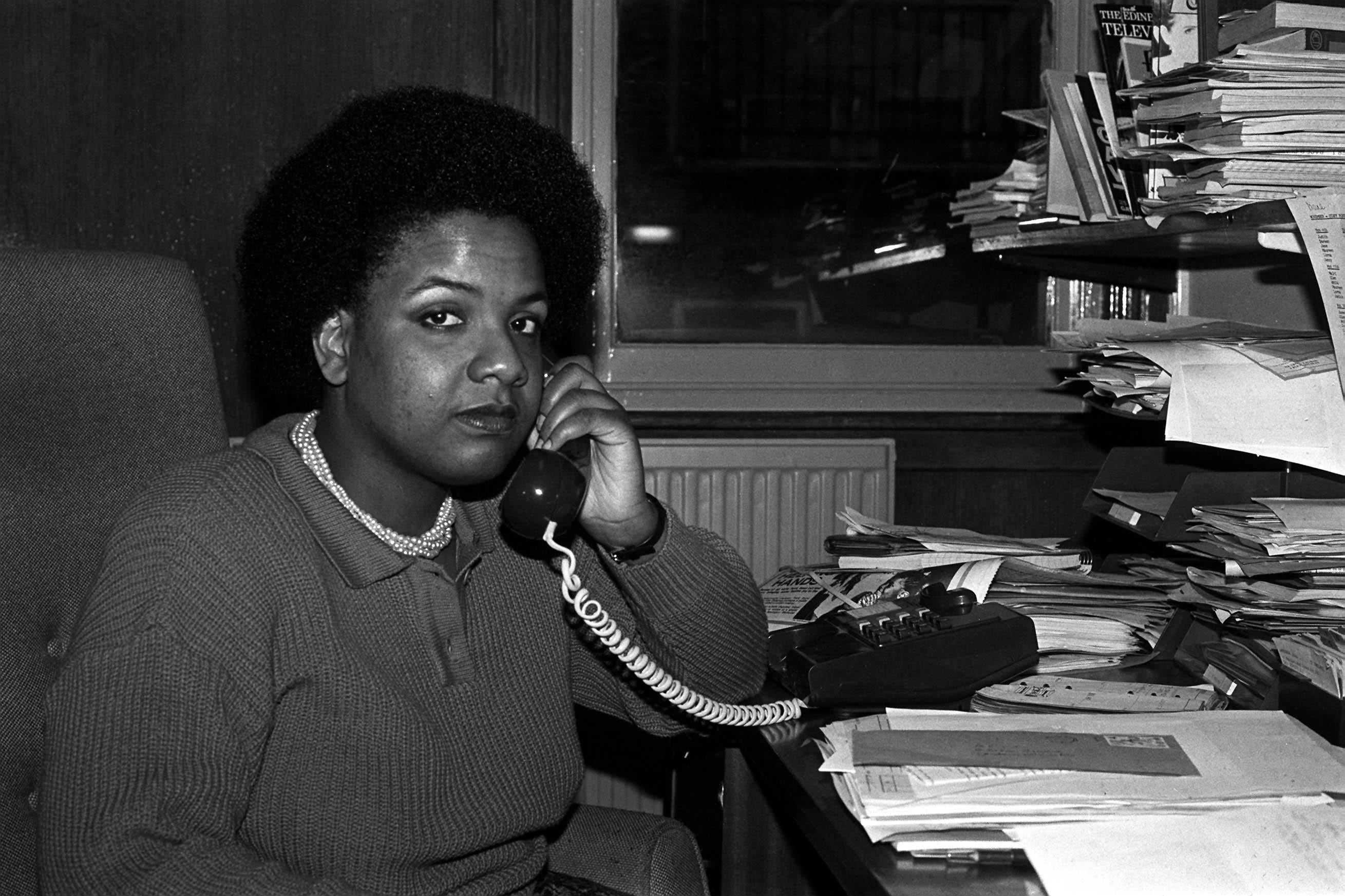 Diane Abbott, pictured in 1986 when she was Labour’s election candidate for Hackney North and Stoke Newington