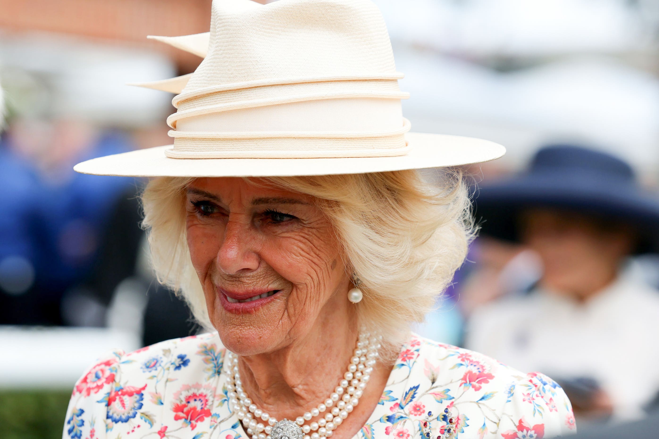 Camilla during day two of the Sky Bet Ebor Festival 2025 at York Racecourse (Richard Sellers/PA)