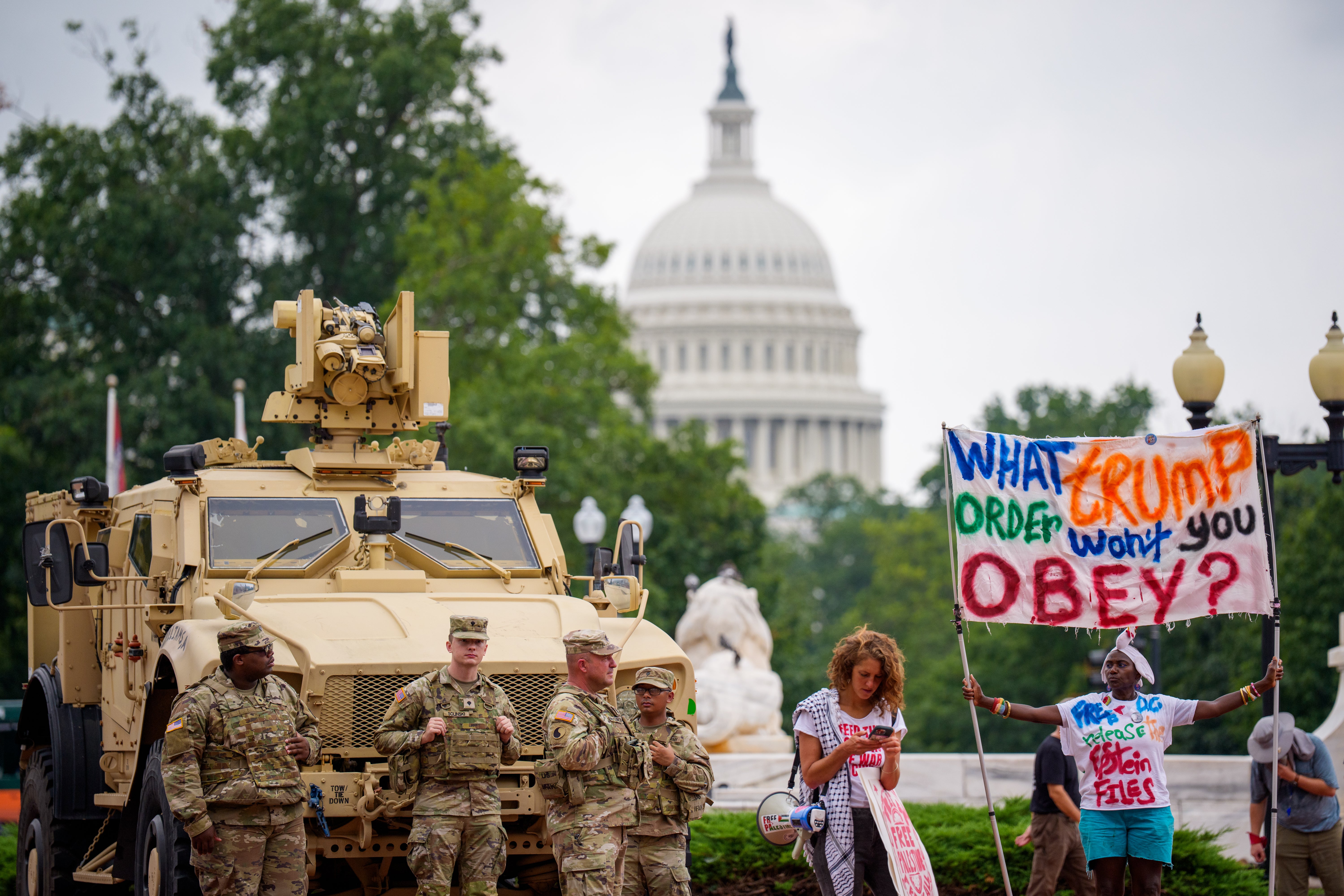 Trump announced last week he had placed D.C. police under direct federal control and deployed about 800 National Guard troops to the city