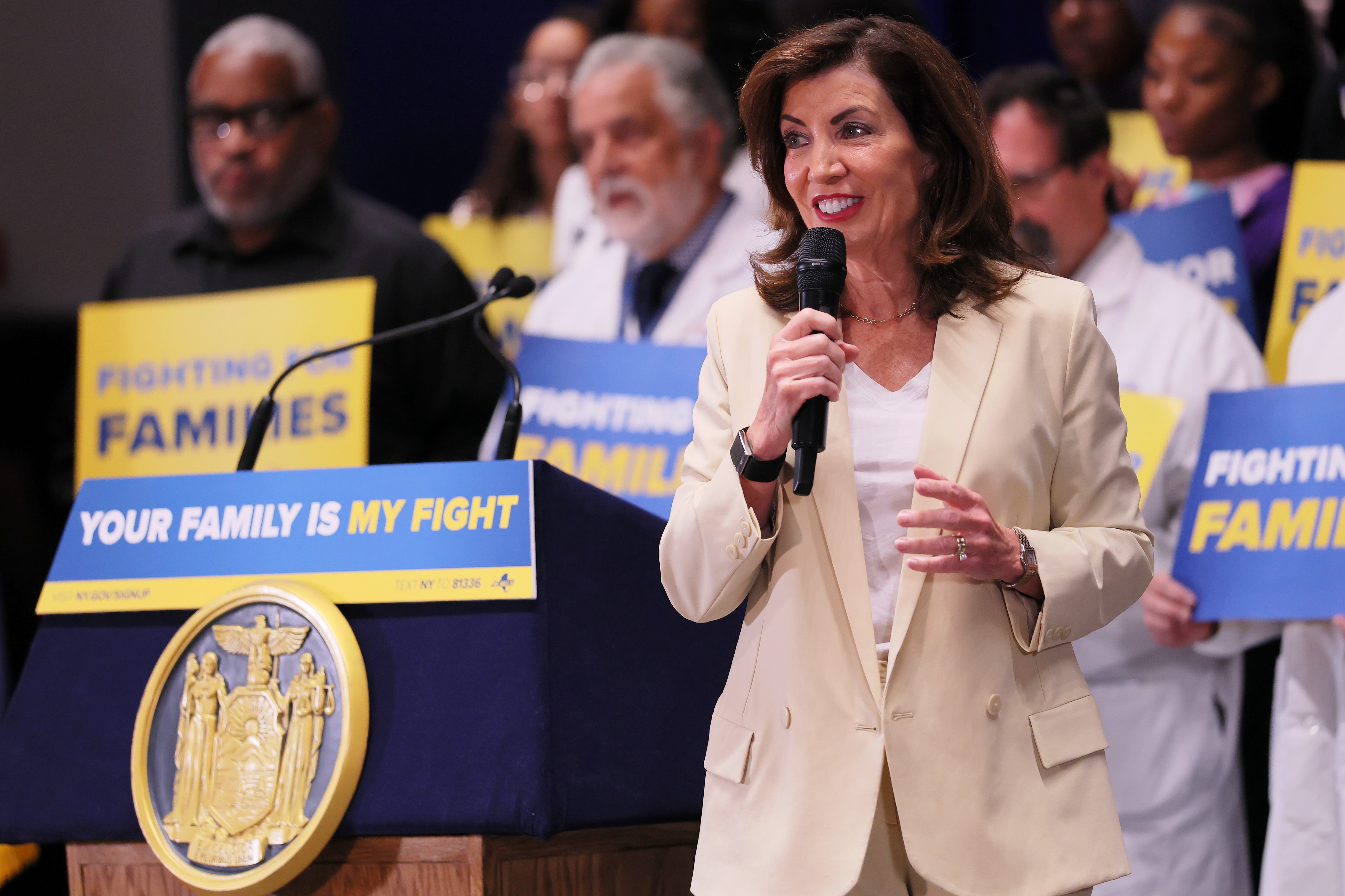 New York Governor Kathy Hochul is also open to Newsom's approach to redistricting but the process would be different in her state