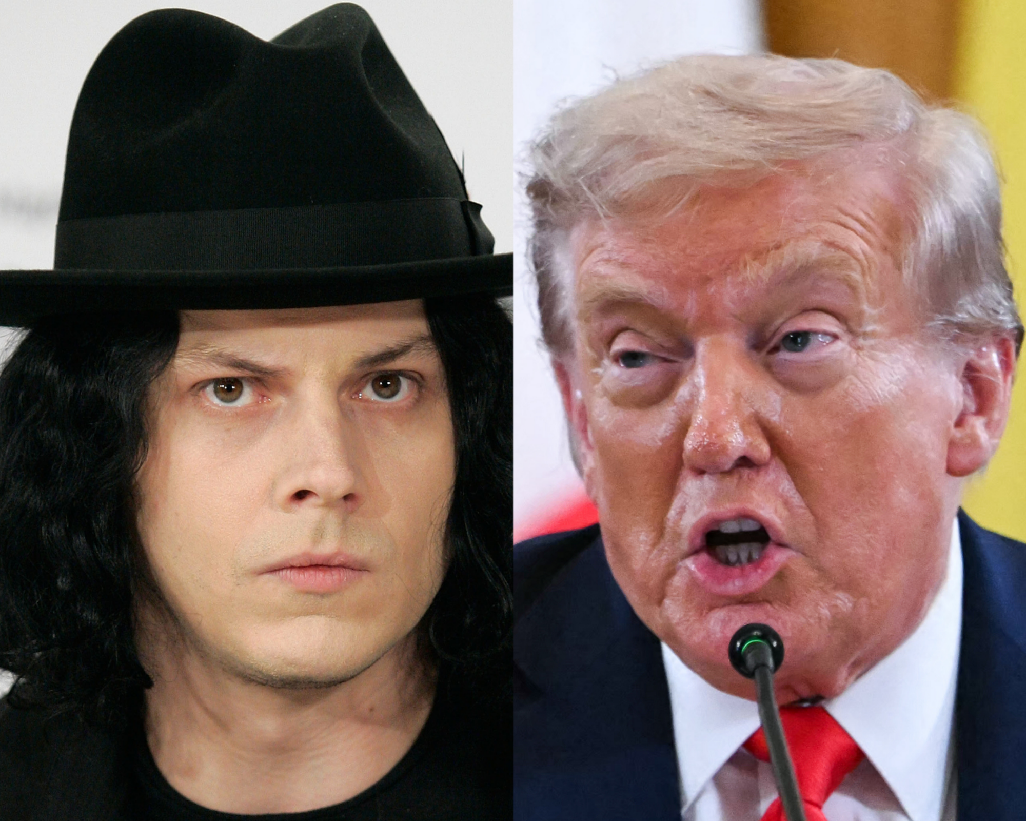 Jack White has said US president Donald Trump is ‘masquerading as a human being’