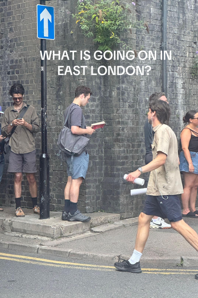 ‘Three performative final bosses caught in the wild’ in east London