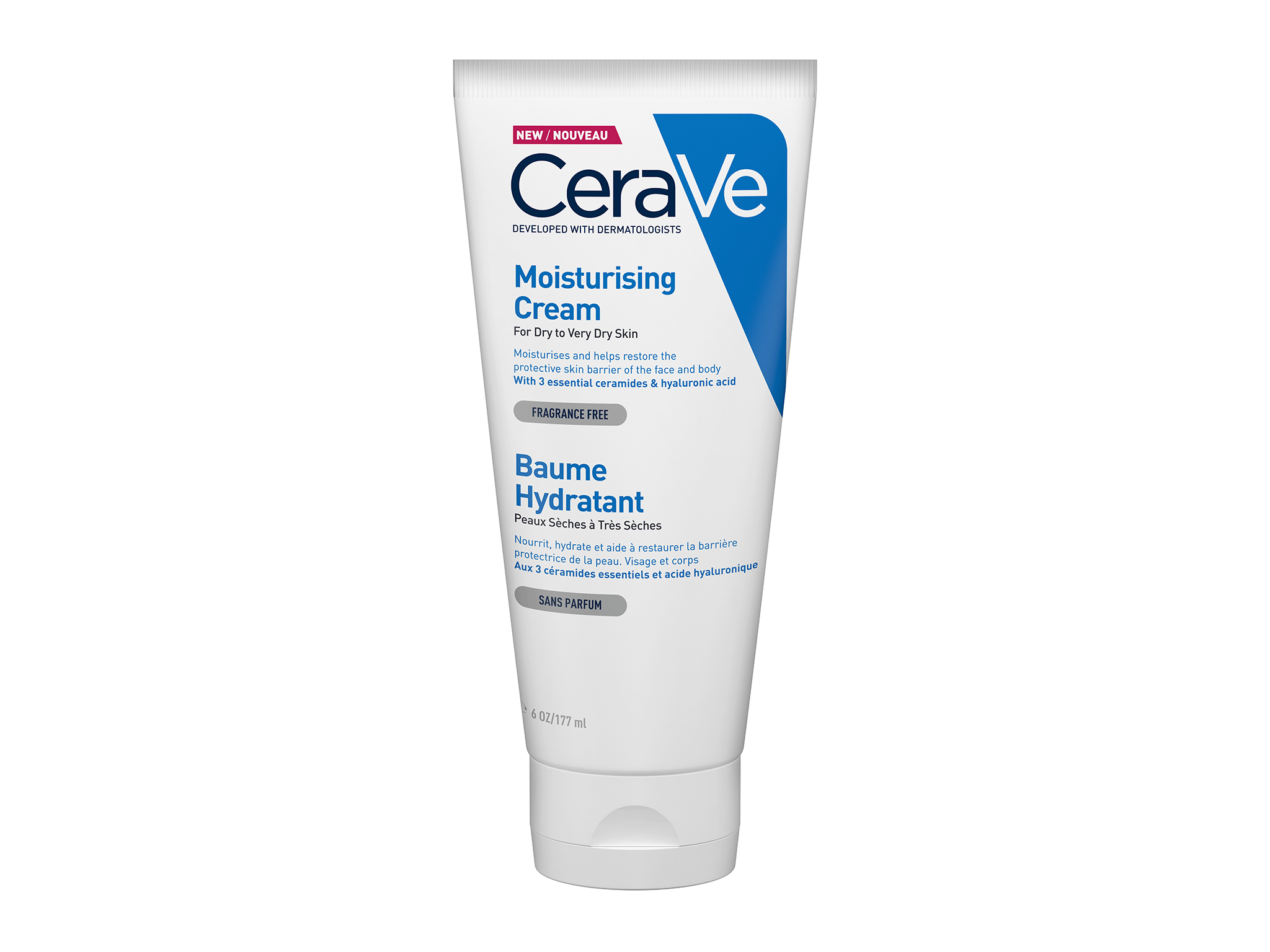 Best moisturiser for dry skin IndyBest review CeraVe moisturising cream tube with ceramides for dry to very dry skin
