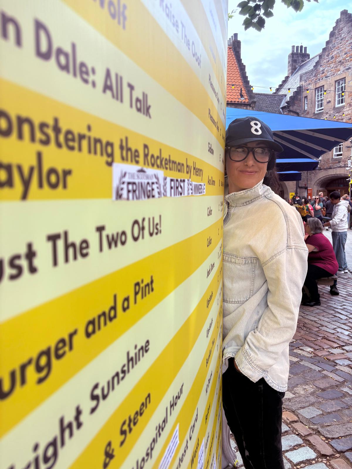 Victoria Richards chose some very different looks for her visit to the Edinburgh Fringe