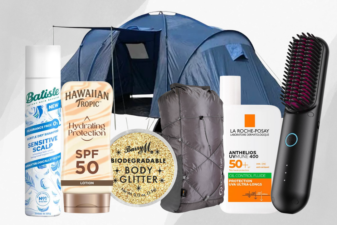 Don’t forget little luxuries like portable chargers and cordless hair tools