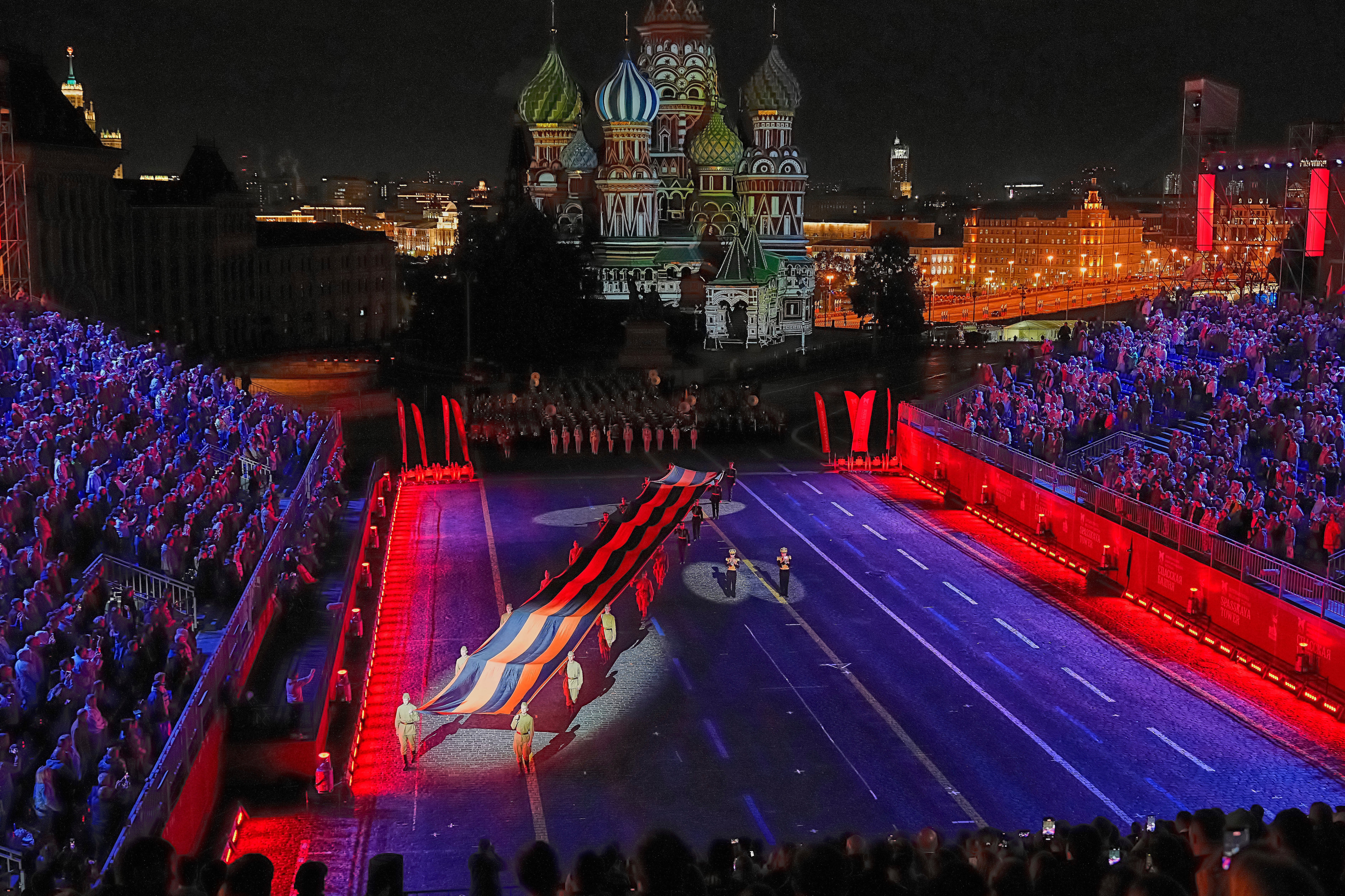 Russia Spasskaya Tower Military Festival