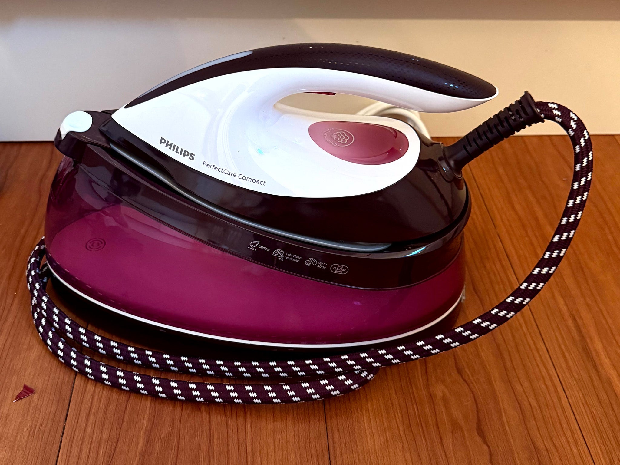 Irons are better for creating crisp creases and collars, compared with clothes steamers