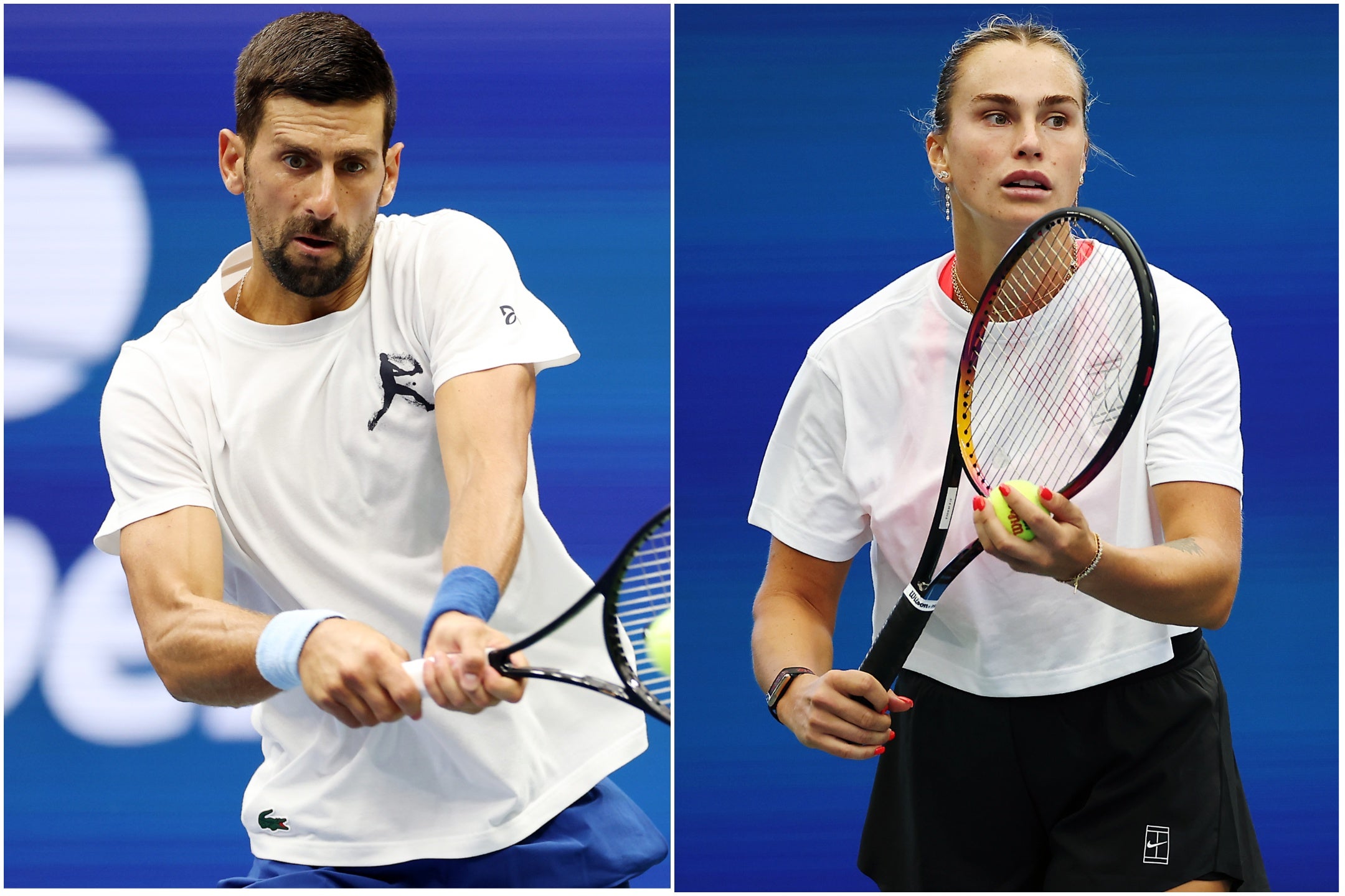 US Open order of play and day one schedule including Novak Djokovic and Aryna Sabalenka