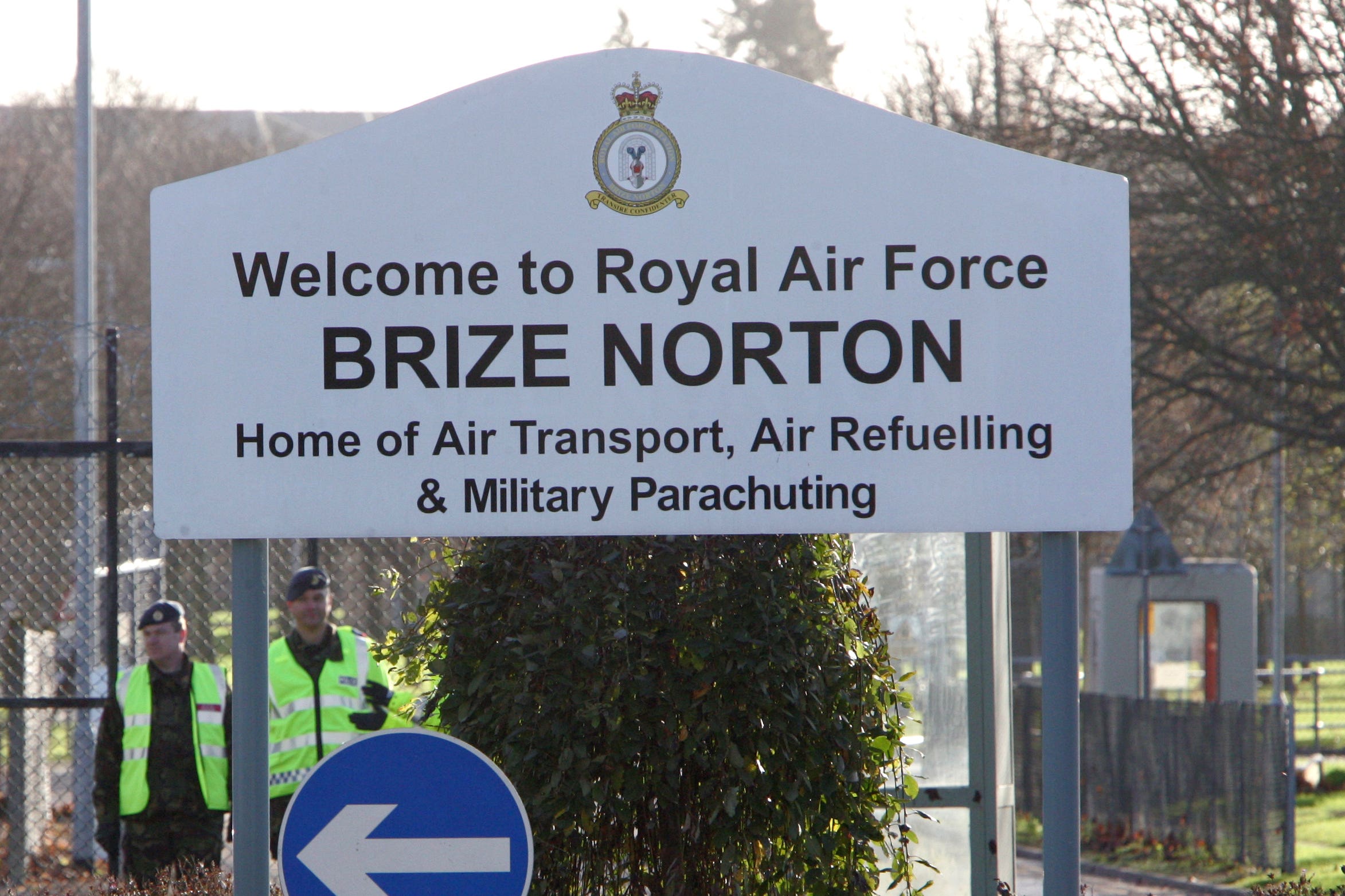 Two Voyager planes sustained £7 million worth of damage during an incident at RAF Brize Norton in Oxfordshire on June 20 (PA)