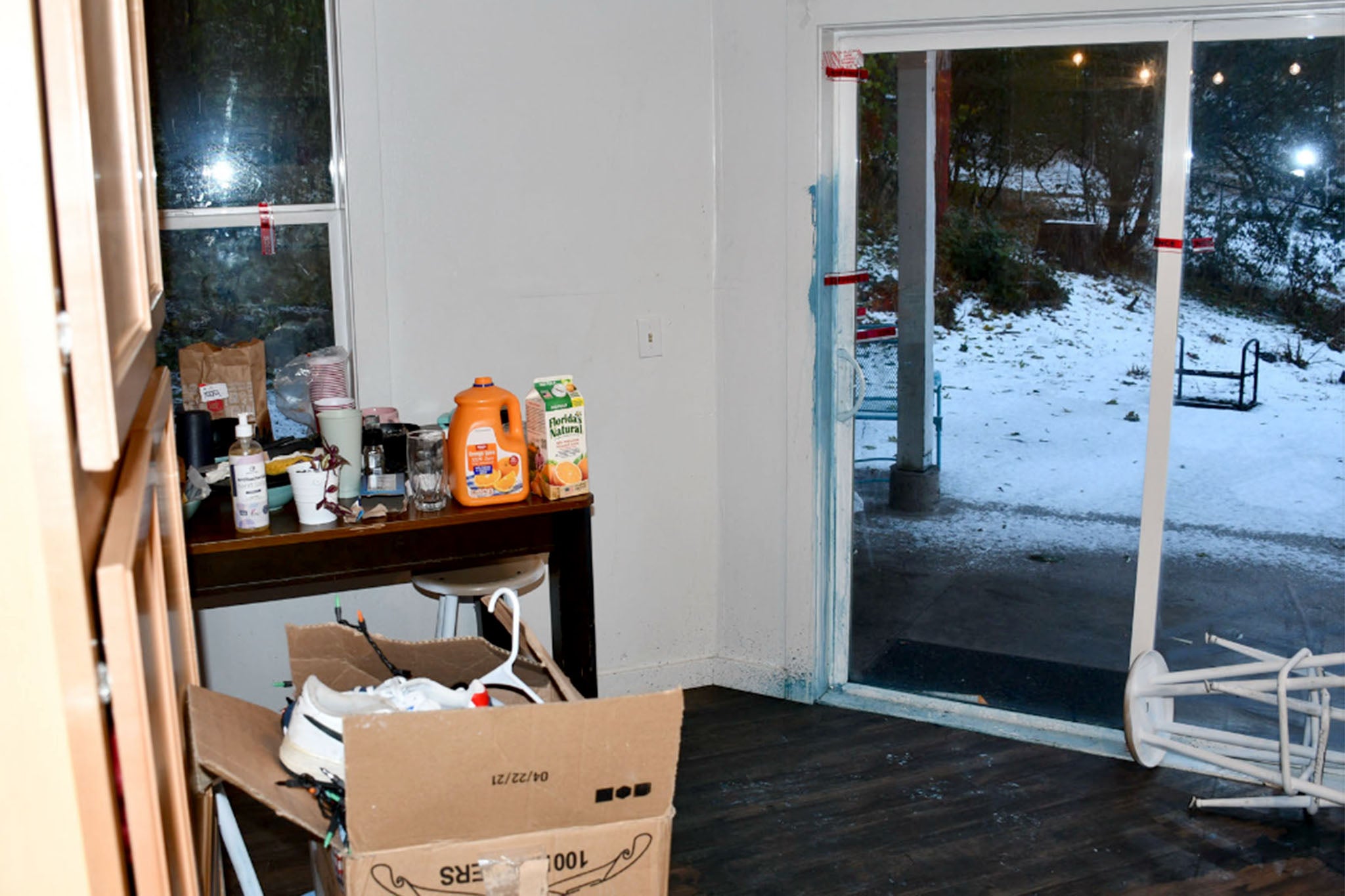 Prosecutors say Kohberger slipped into the house through the sliding glass door and murdered the students