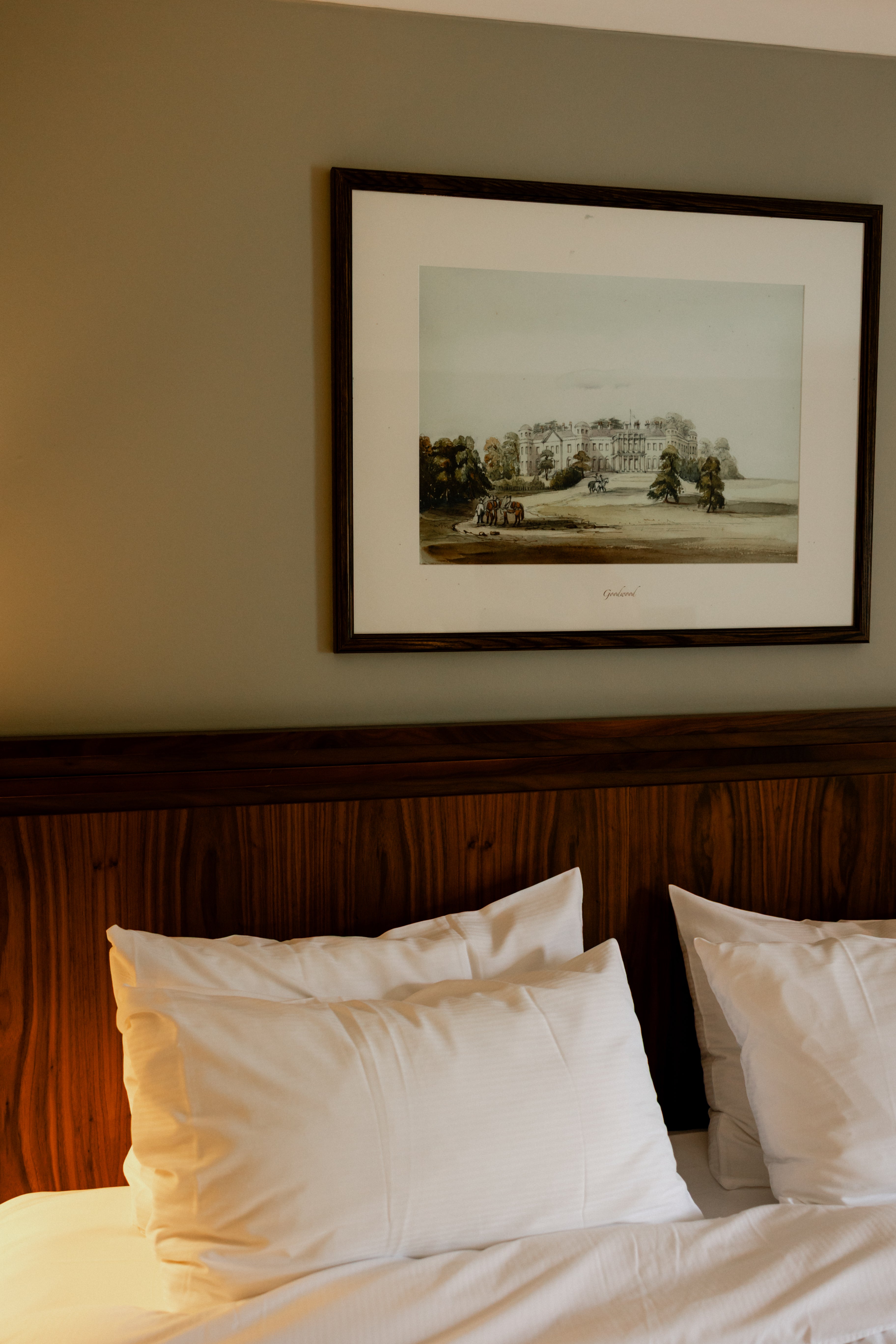 Rooms were equipped with enormous beds and “pillow menus”