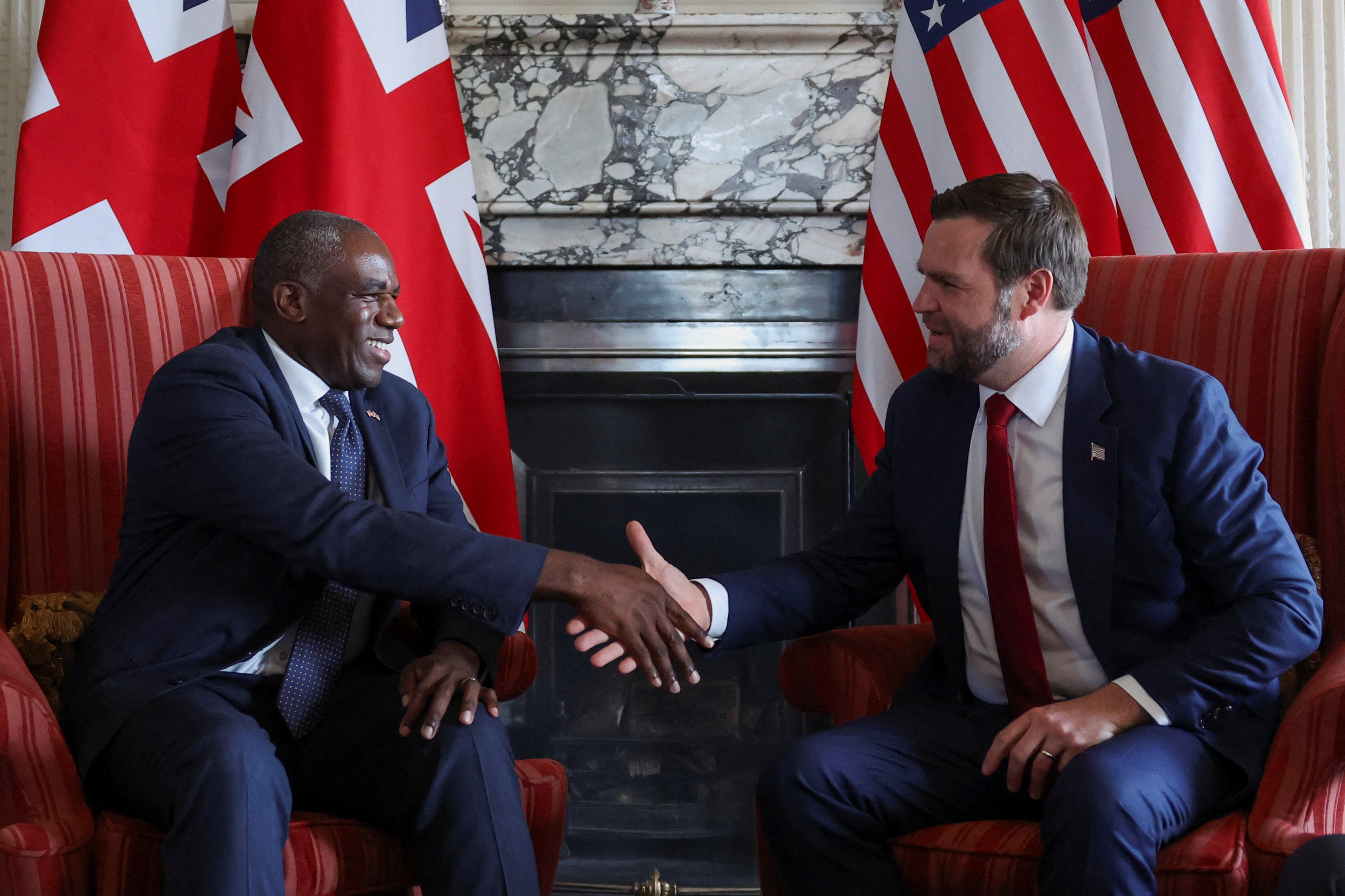 David Lammy hosted JD Vance at Chevening House, Kent