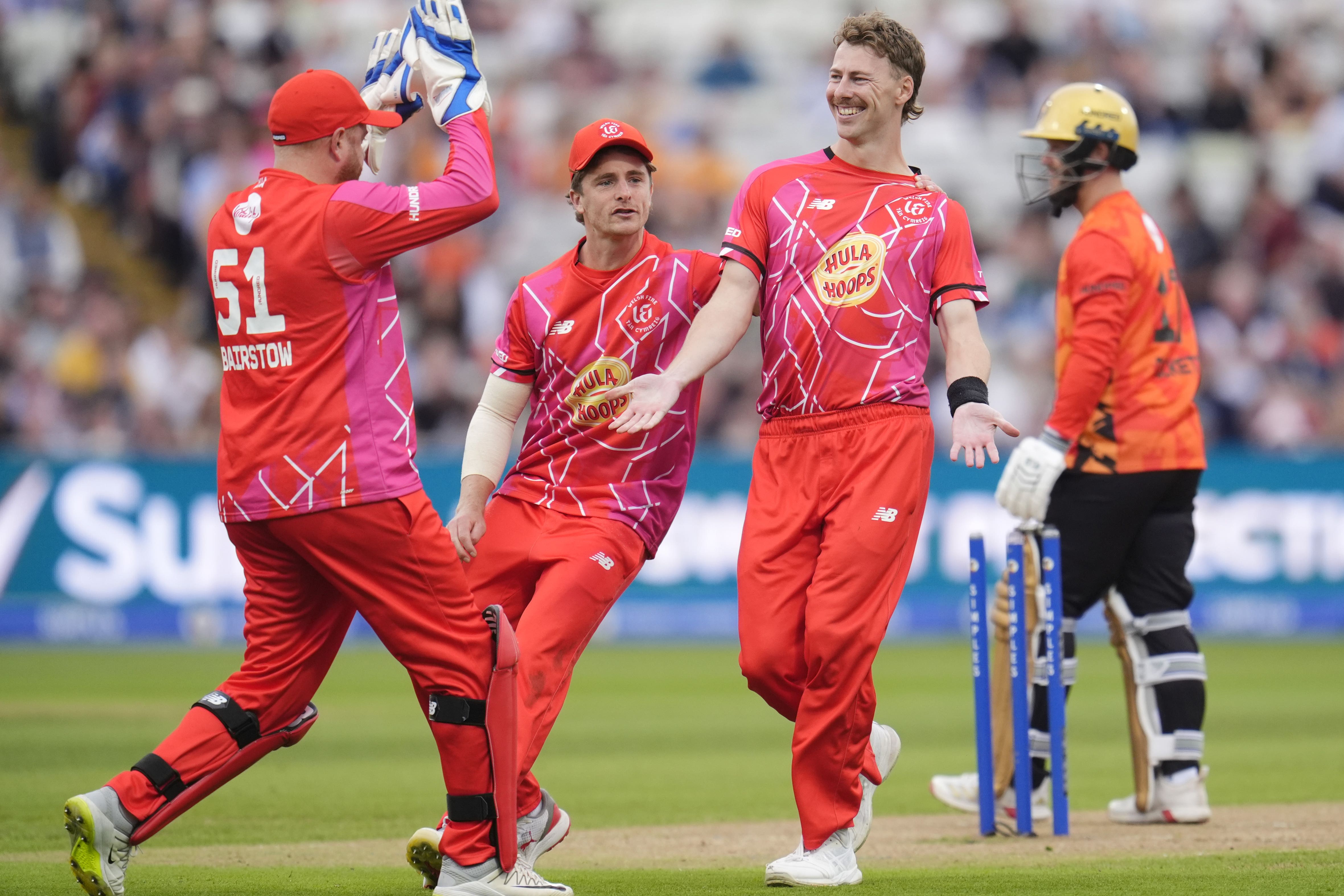 Welsh Fire celebrated a double win on Friday (Nick Potts/PA)