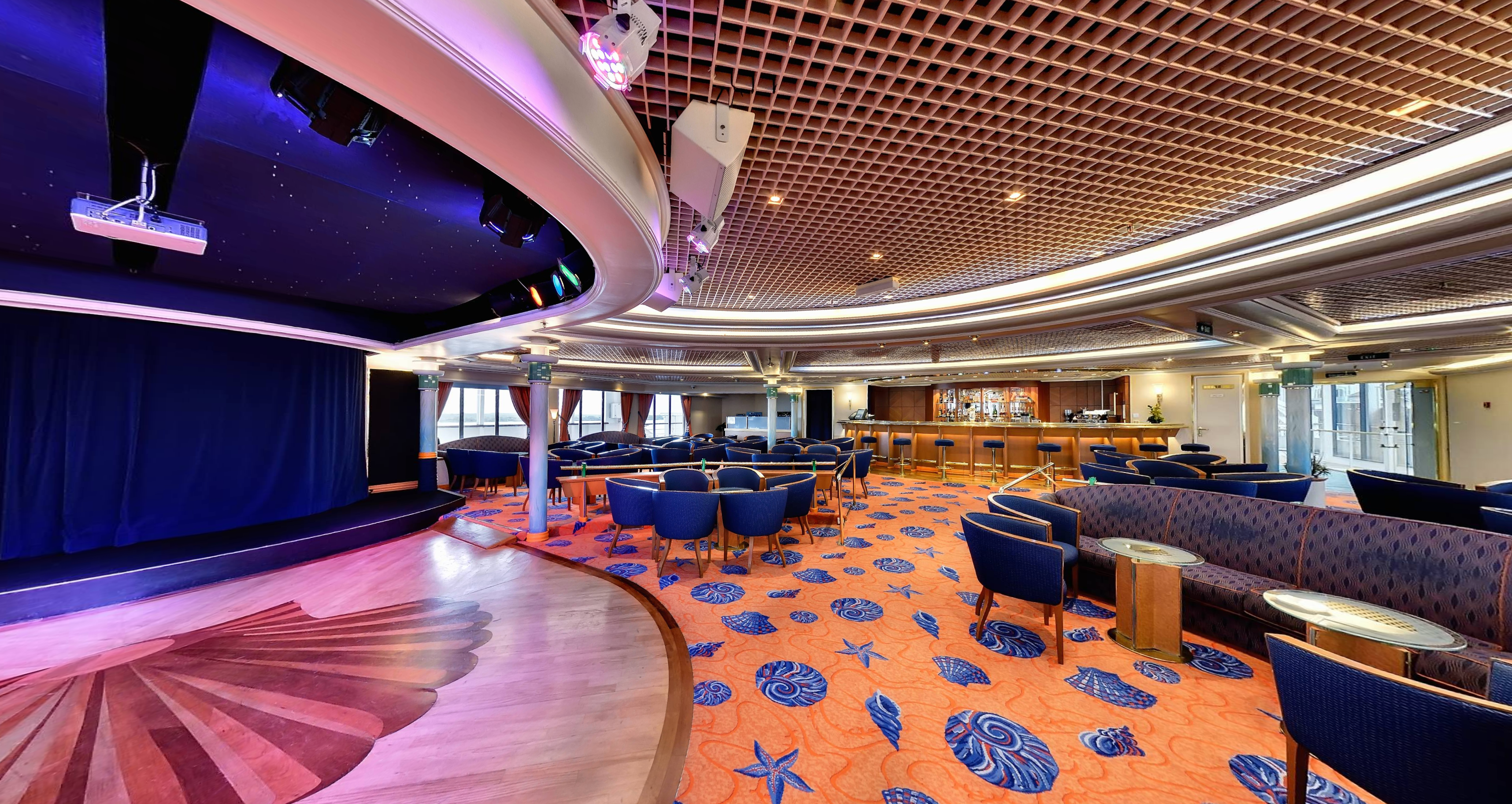 The Coral Club aboard the Odyssey