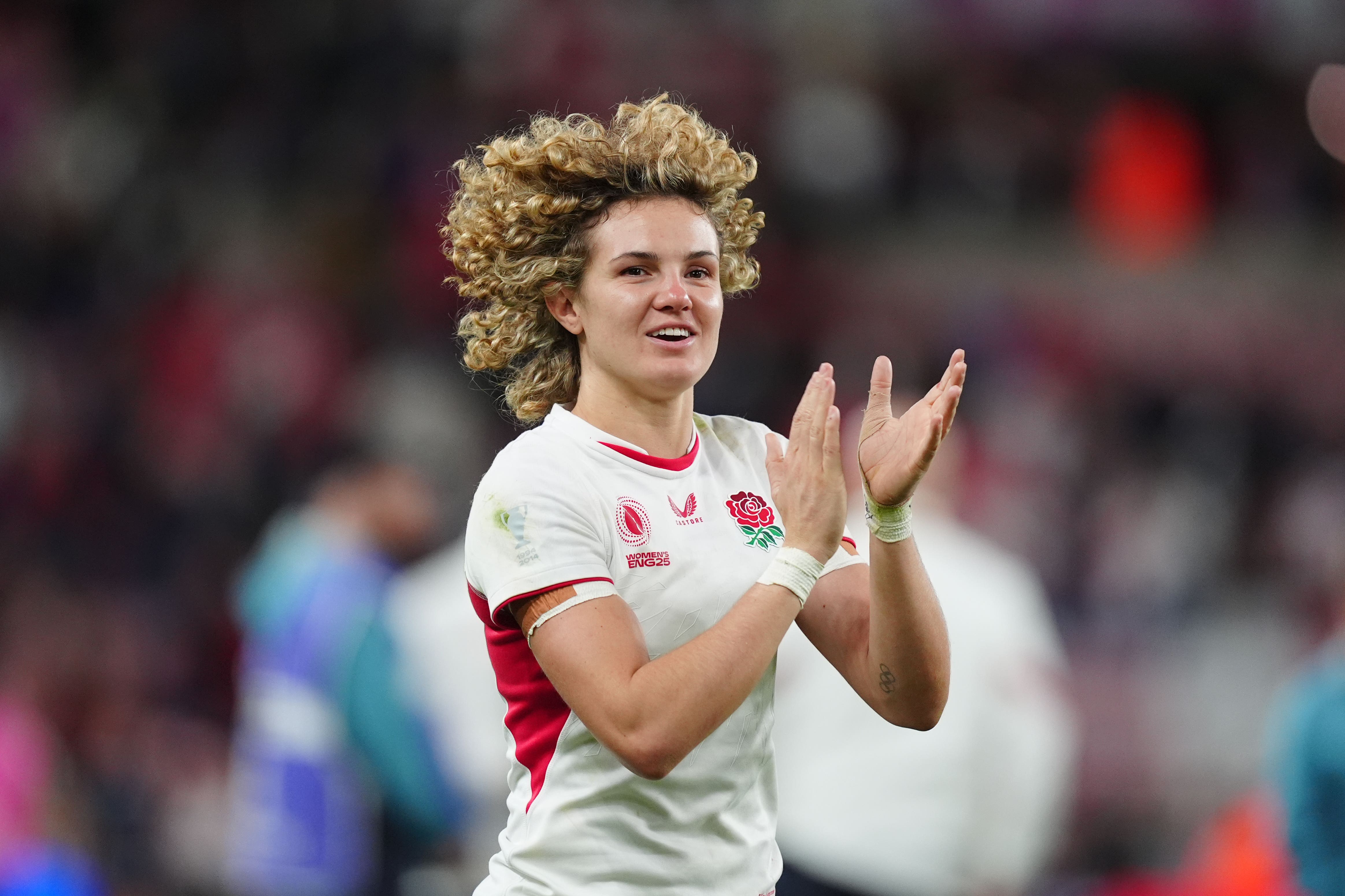 Ellie Kildunne applauds the fans (Mike Egerton/PA)