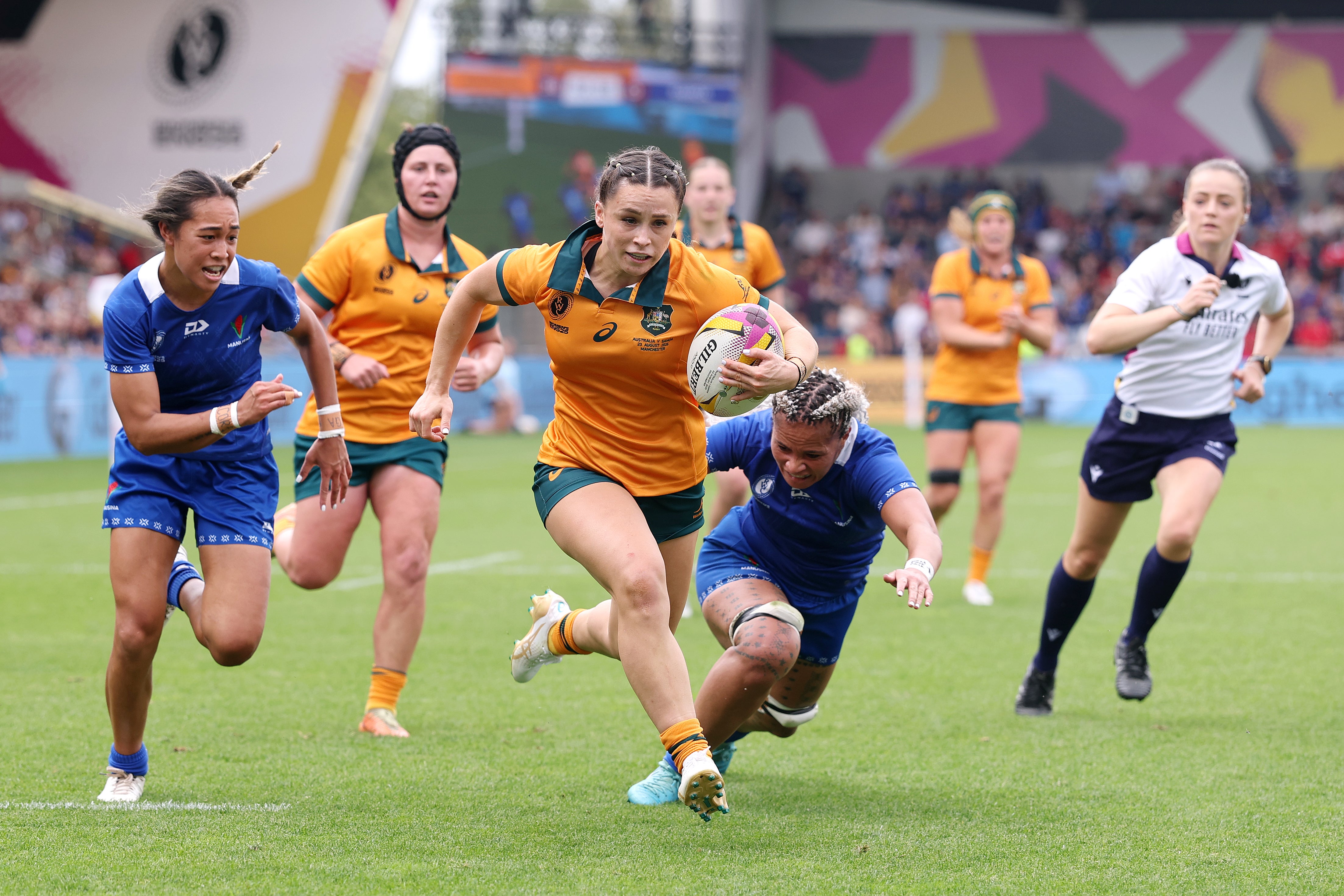 Desiree Miller was to the fore as Australia racked up a sizeable scoreline