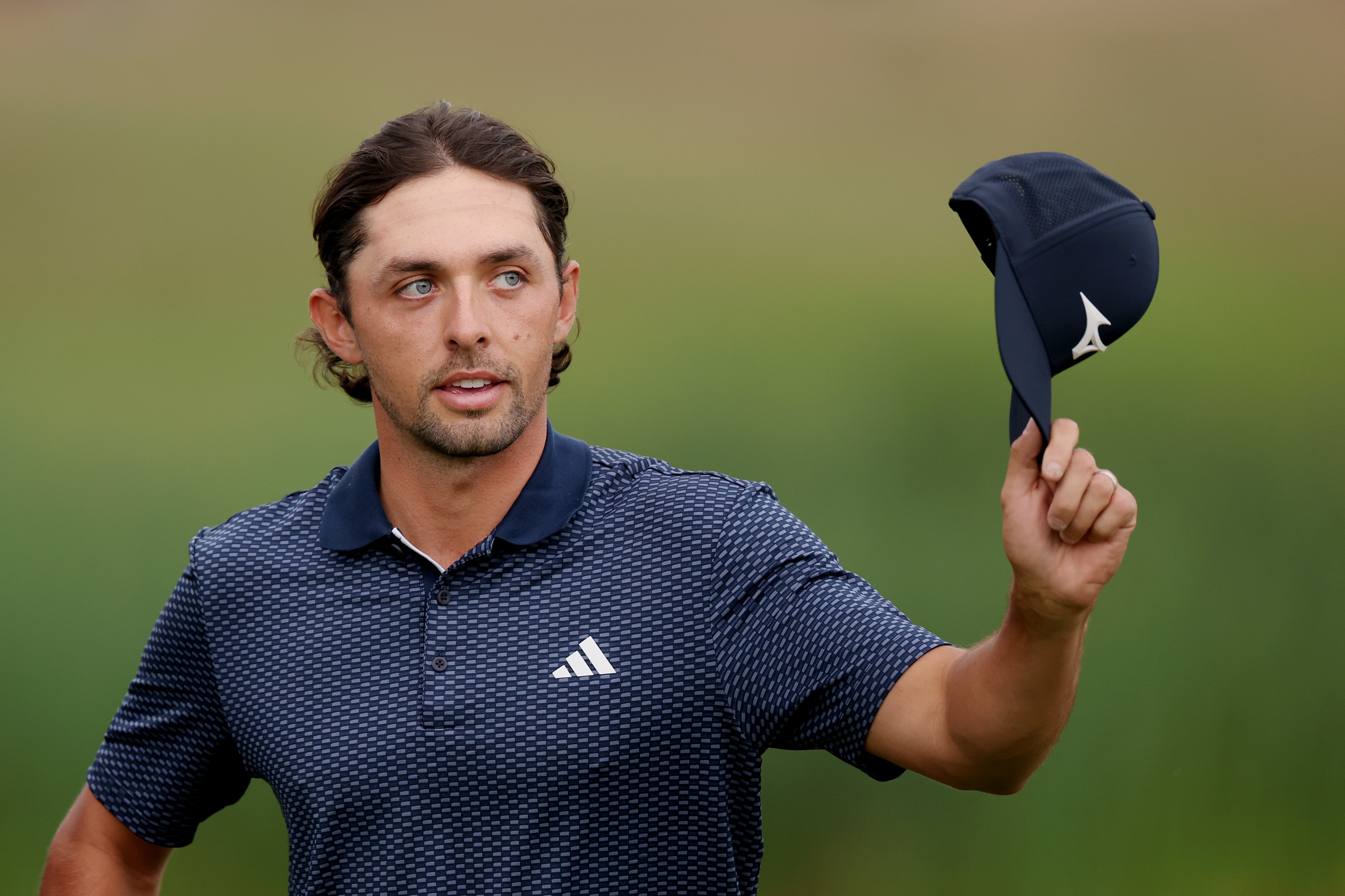 Marco Penge surged into contention by equalling the course record