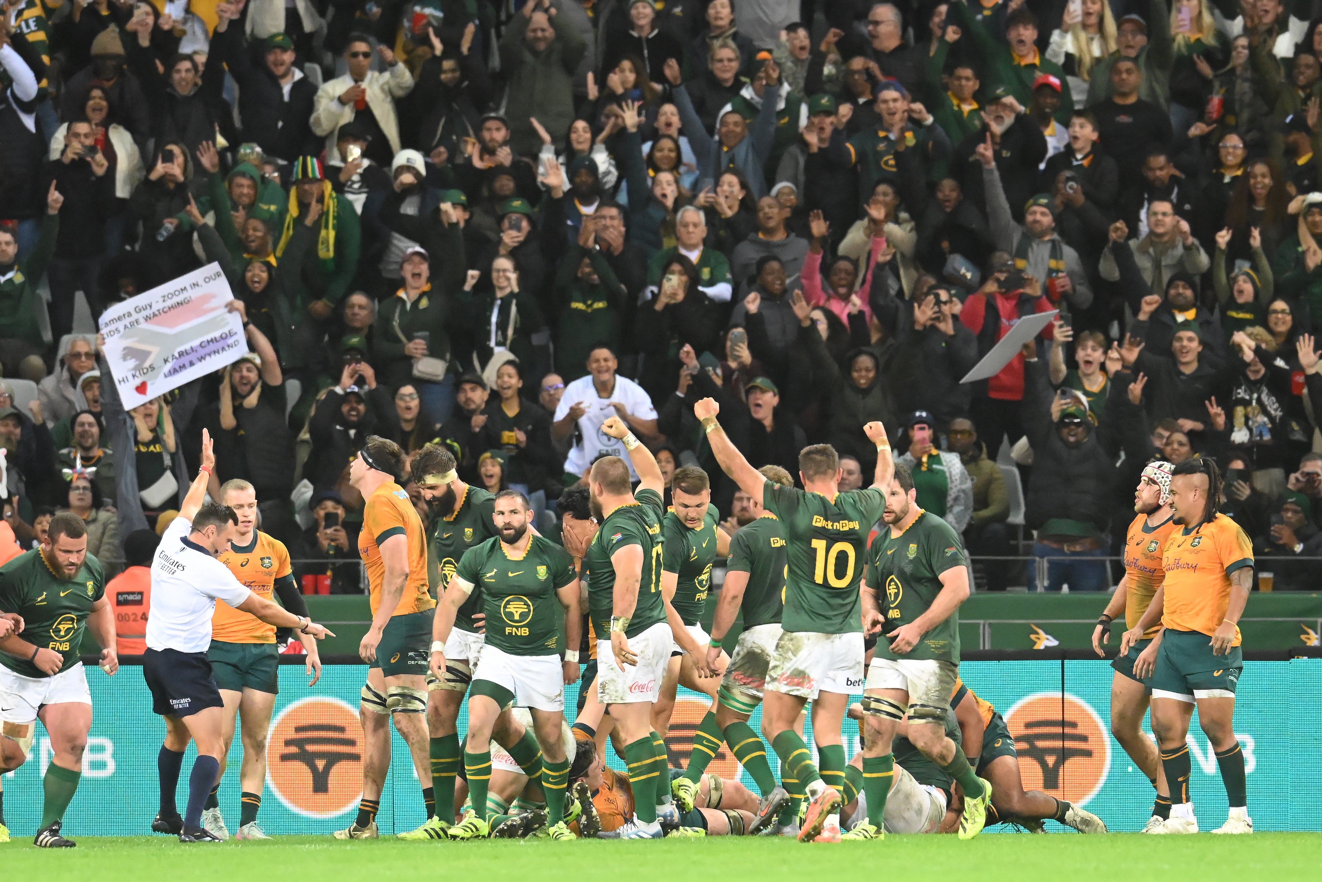 South Africa just about edged to victory