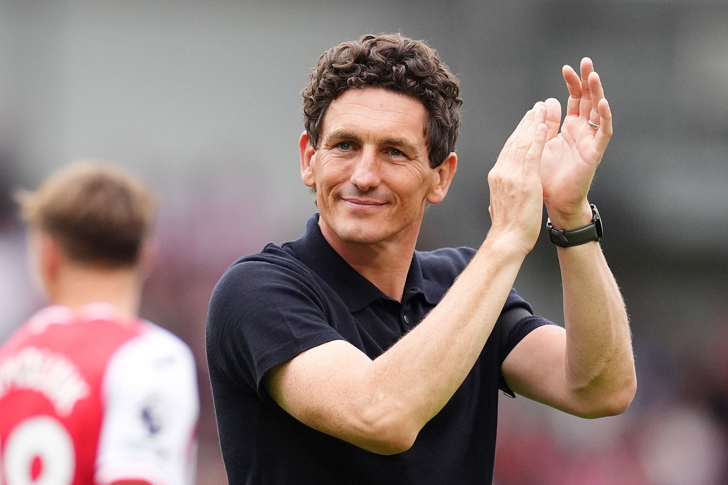 Keith Andrews celebrated his first win as Brentford boss against Aston Villa (Adam Davy/PA)