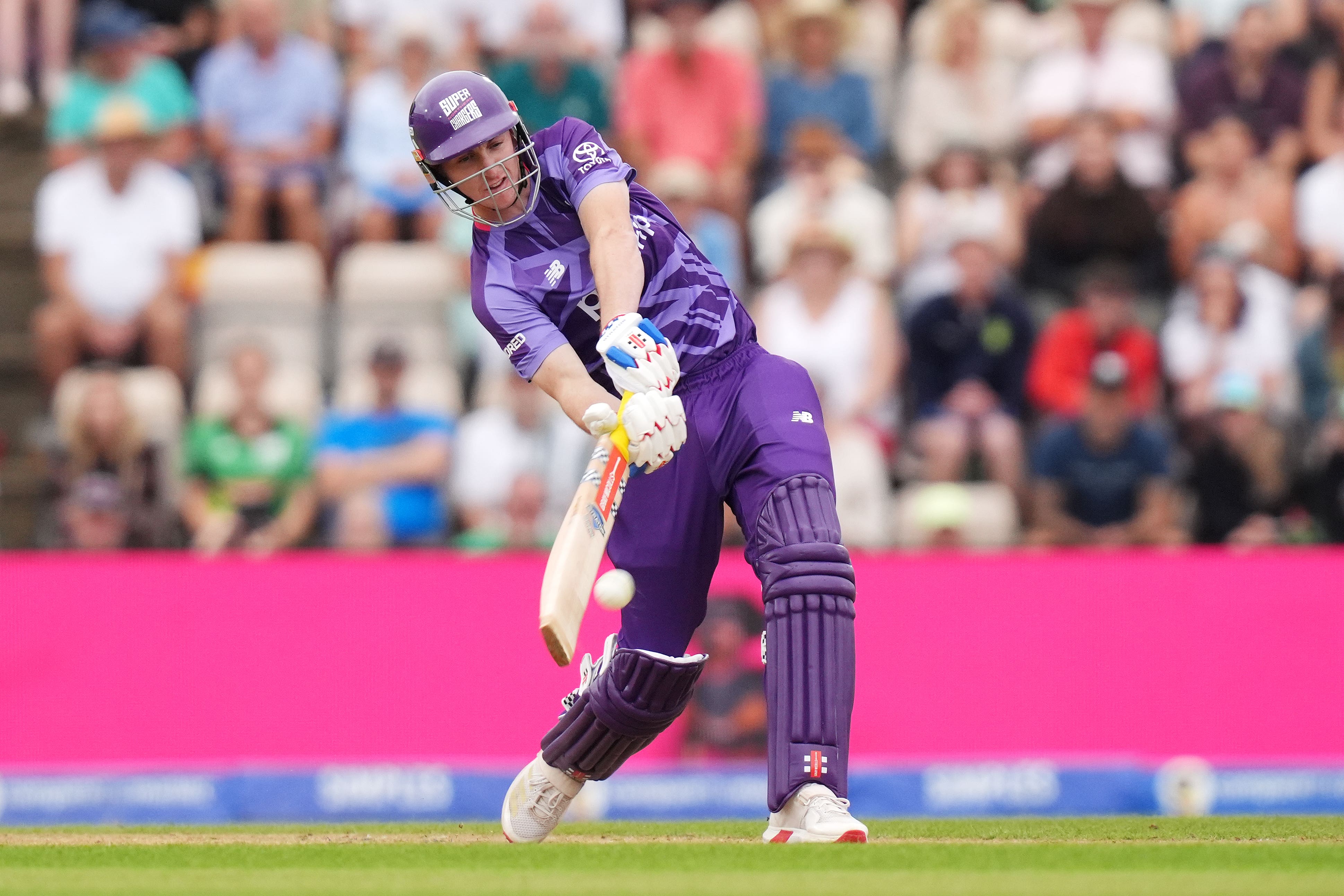 Harry Brook thrashed five sixes in his 56 off 27 balls (John Walton/PA)