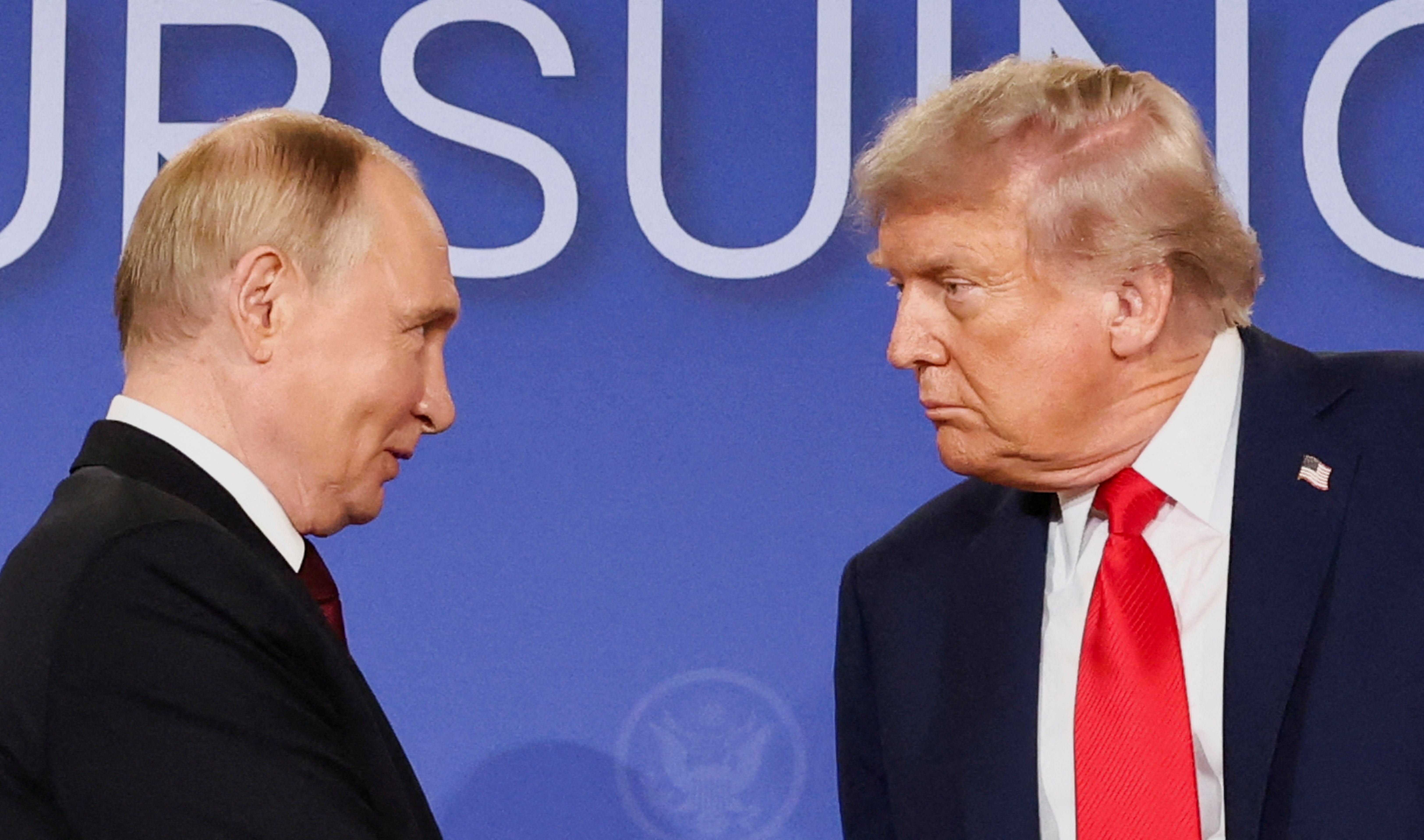 Putin fawns over Trump as ‘light at the end of tunnel’ for US and Russia
