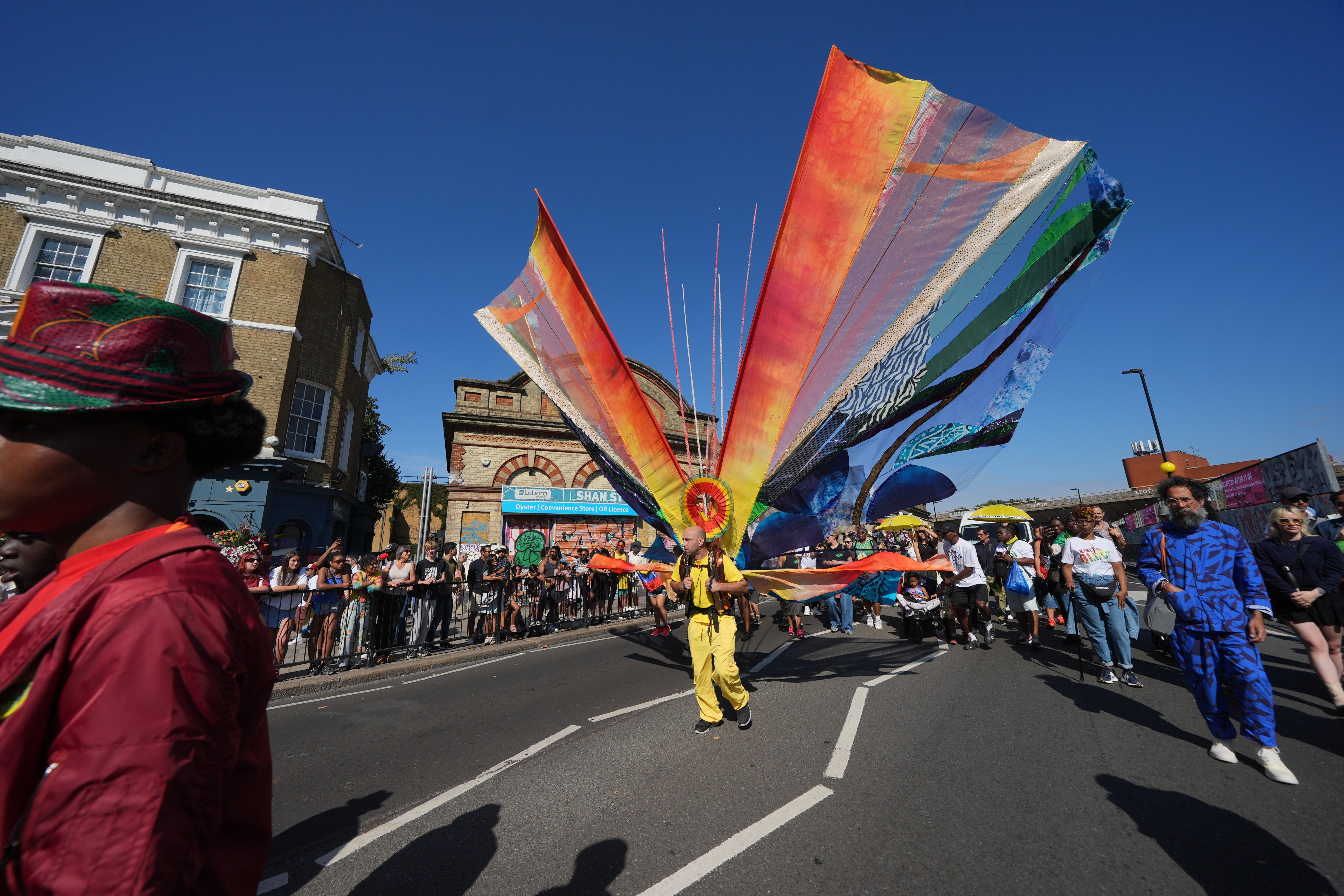 Kinetika Bloco rehearsing ahead of the opening ceremony of the Children’s Day Parade