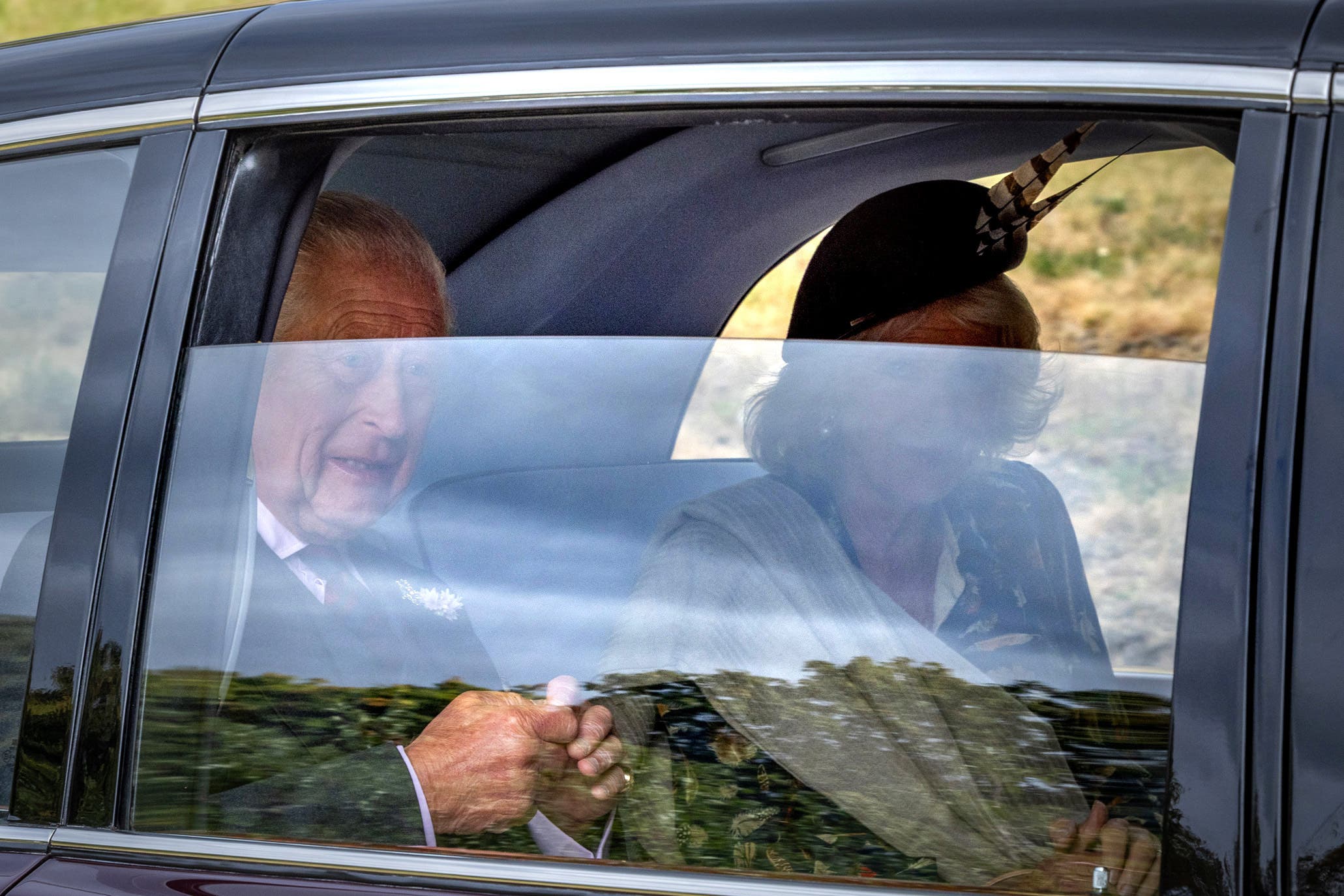 The King and Queen attend a service at Crathie Kirk, near Balmoral
