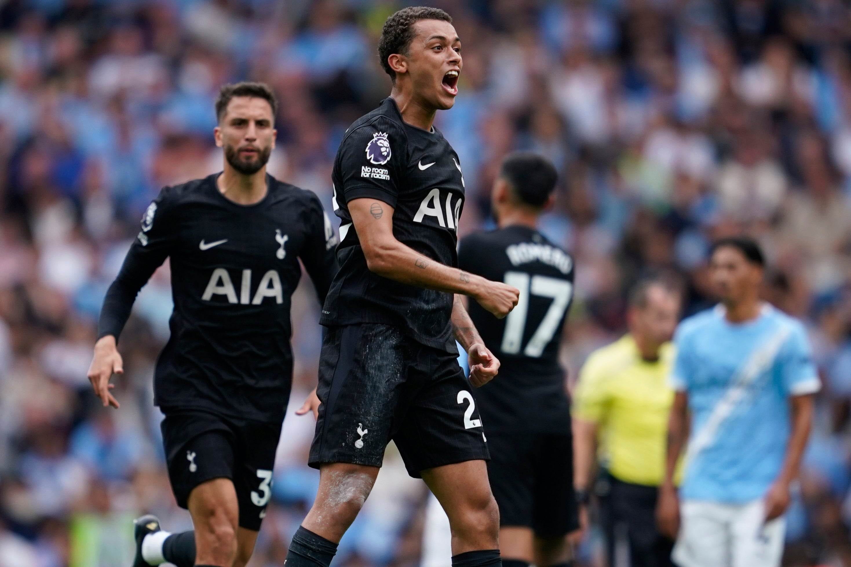 Brennan Johnson’s goal at the Etihad helped Tottenham to a famous win