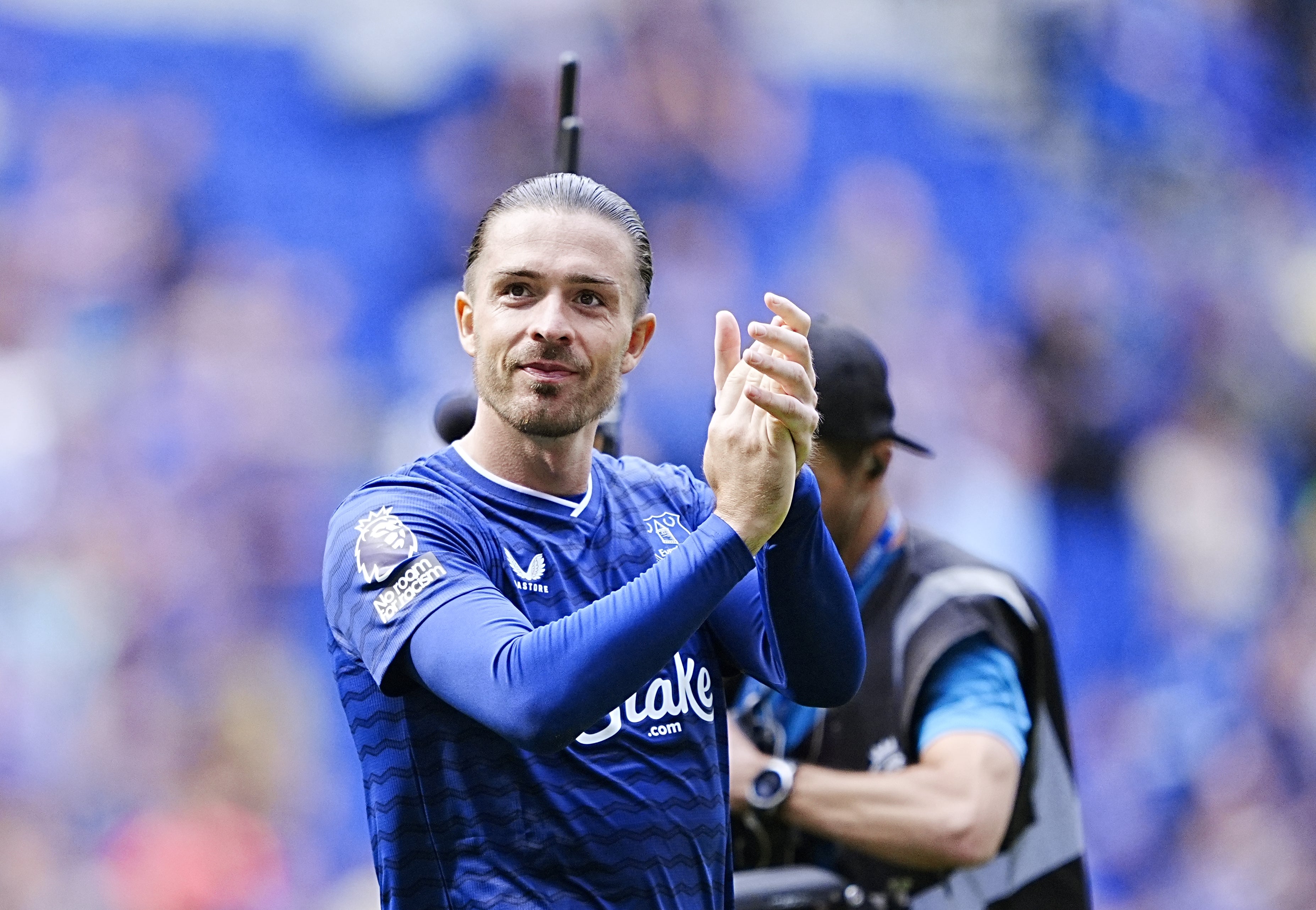 <p>Jack Grealish provided two assists on his debut</p>