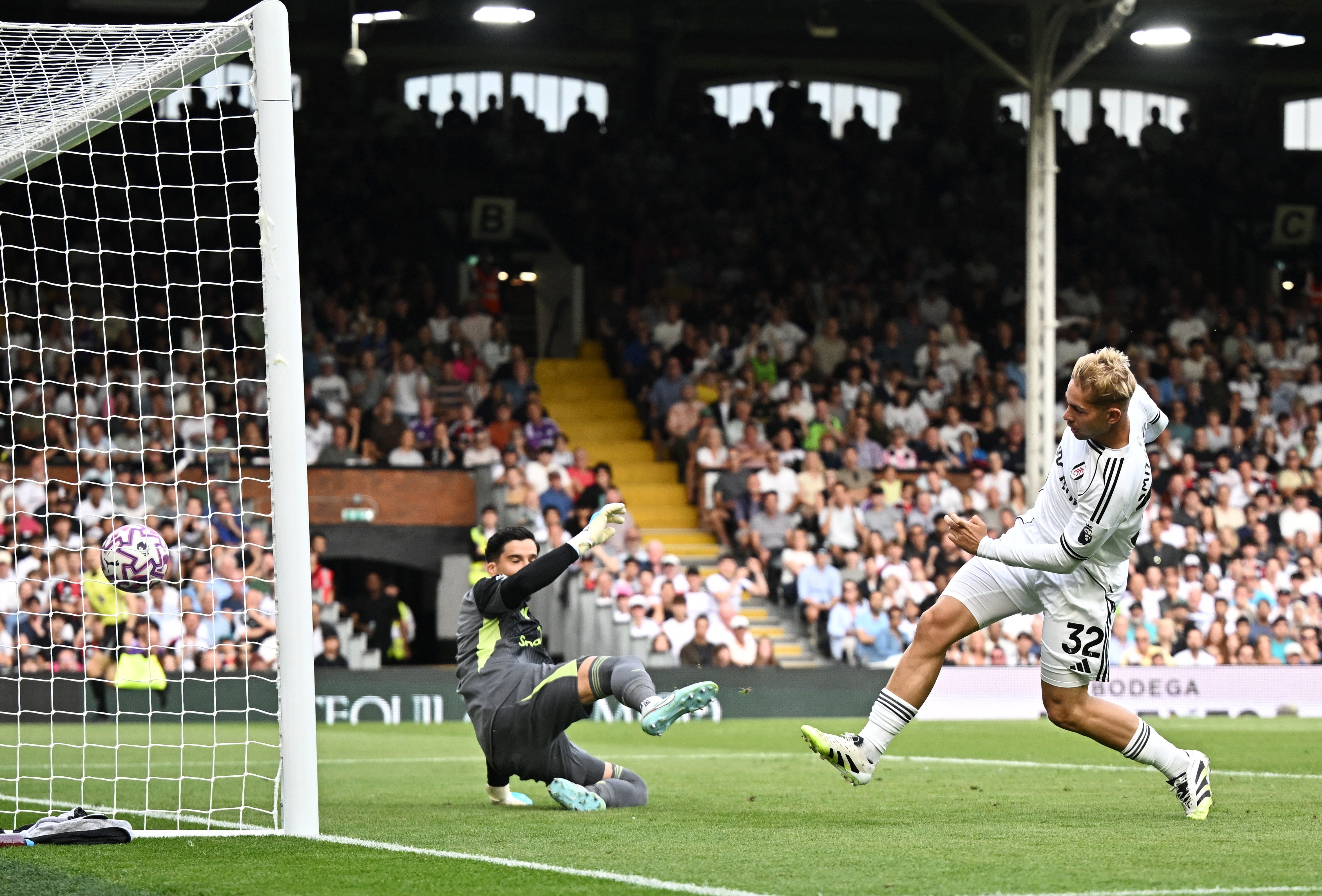 Emile Smith Rowe slots home an equaliser less than two minutes after coming off the bench