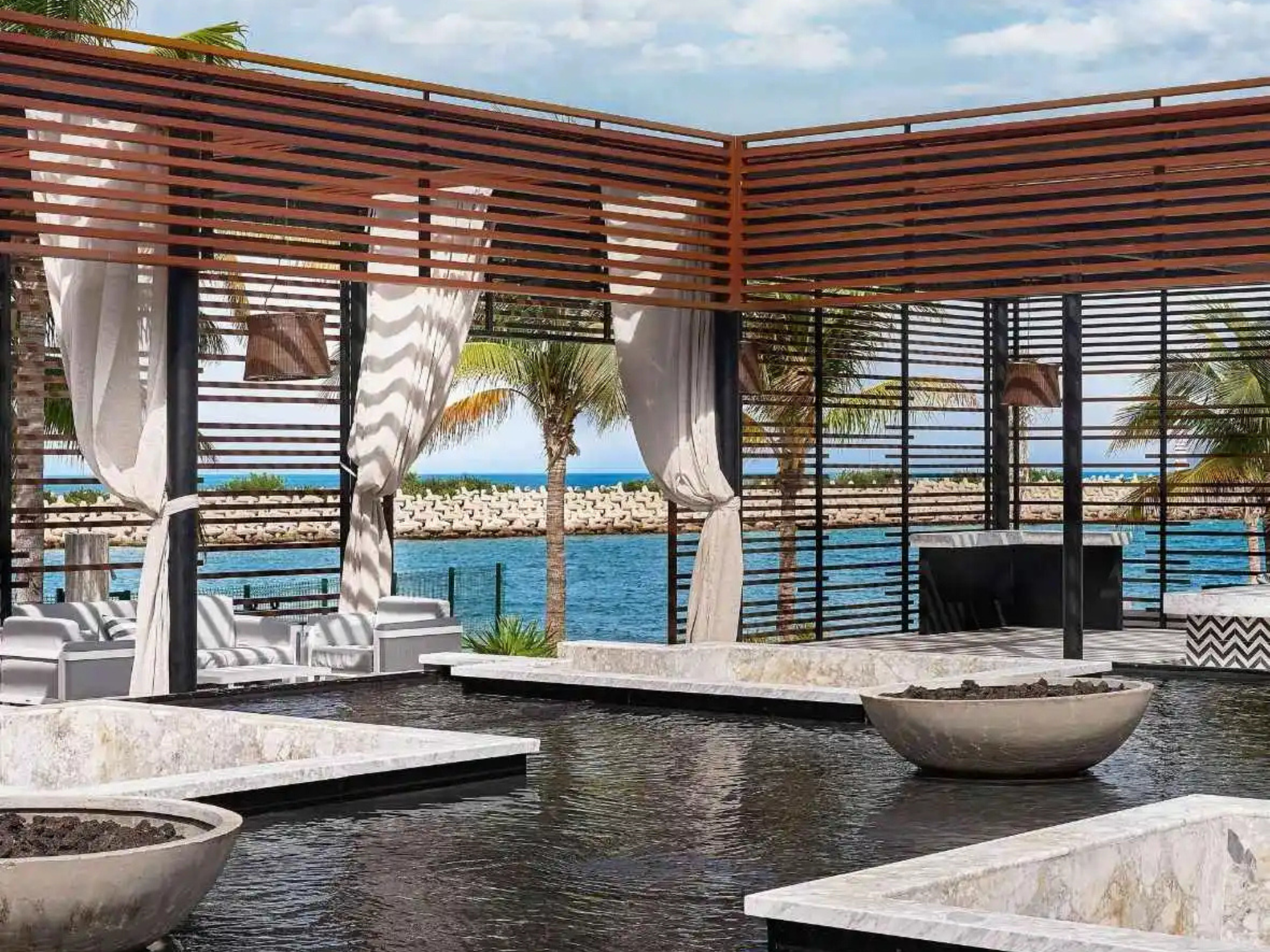 SLS offers several pool areas, some private, some just for adults and some for families