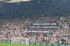 Newcastle fans send defiant message amid Alexander Isak issues