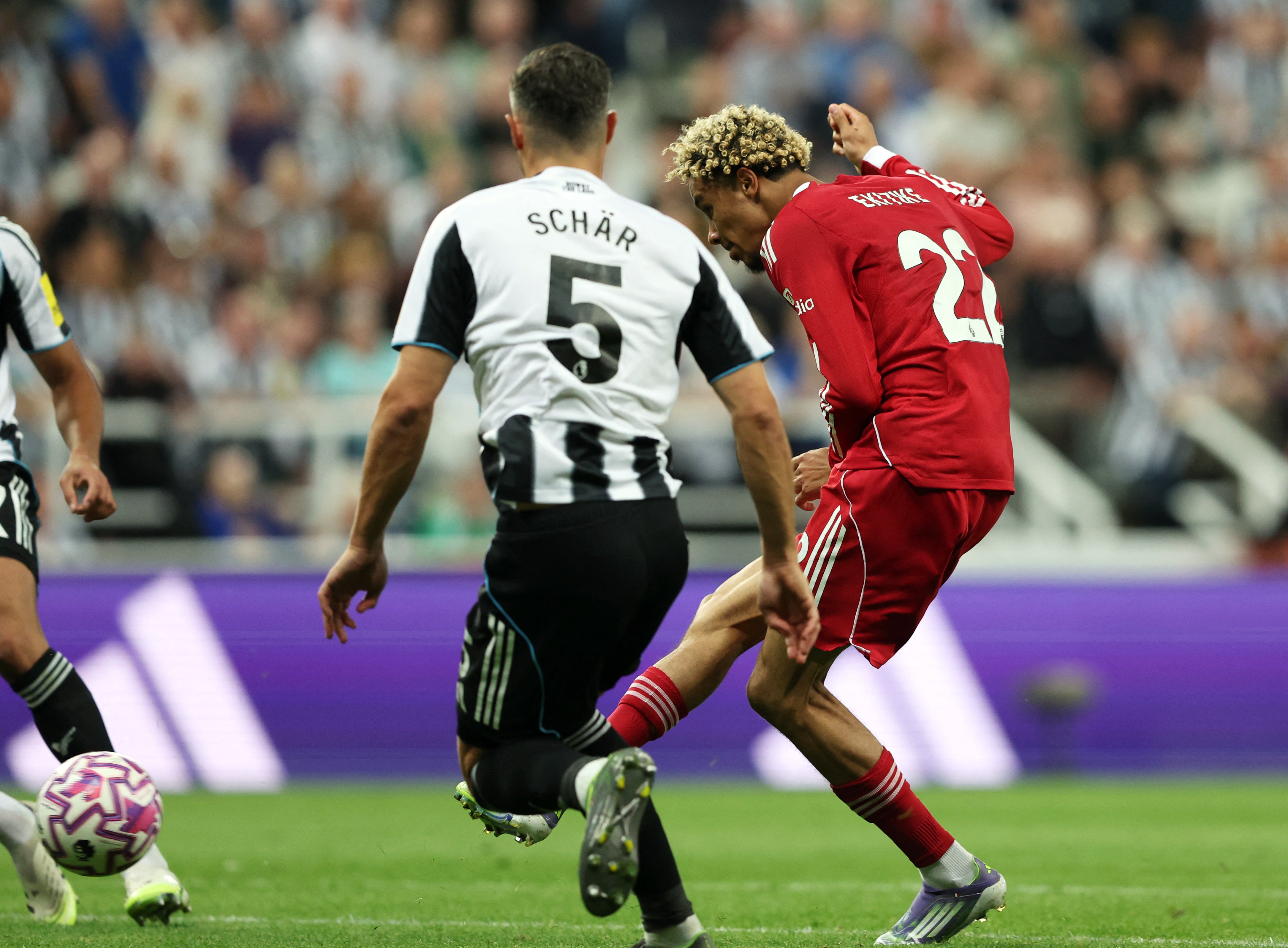 Hugo Ekitike doubles Liverpool’s lead in the second half