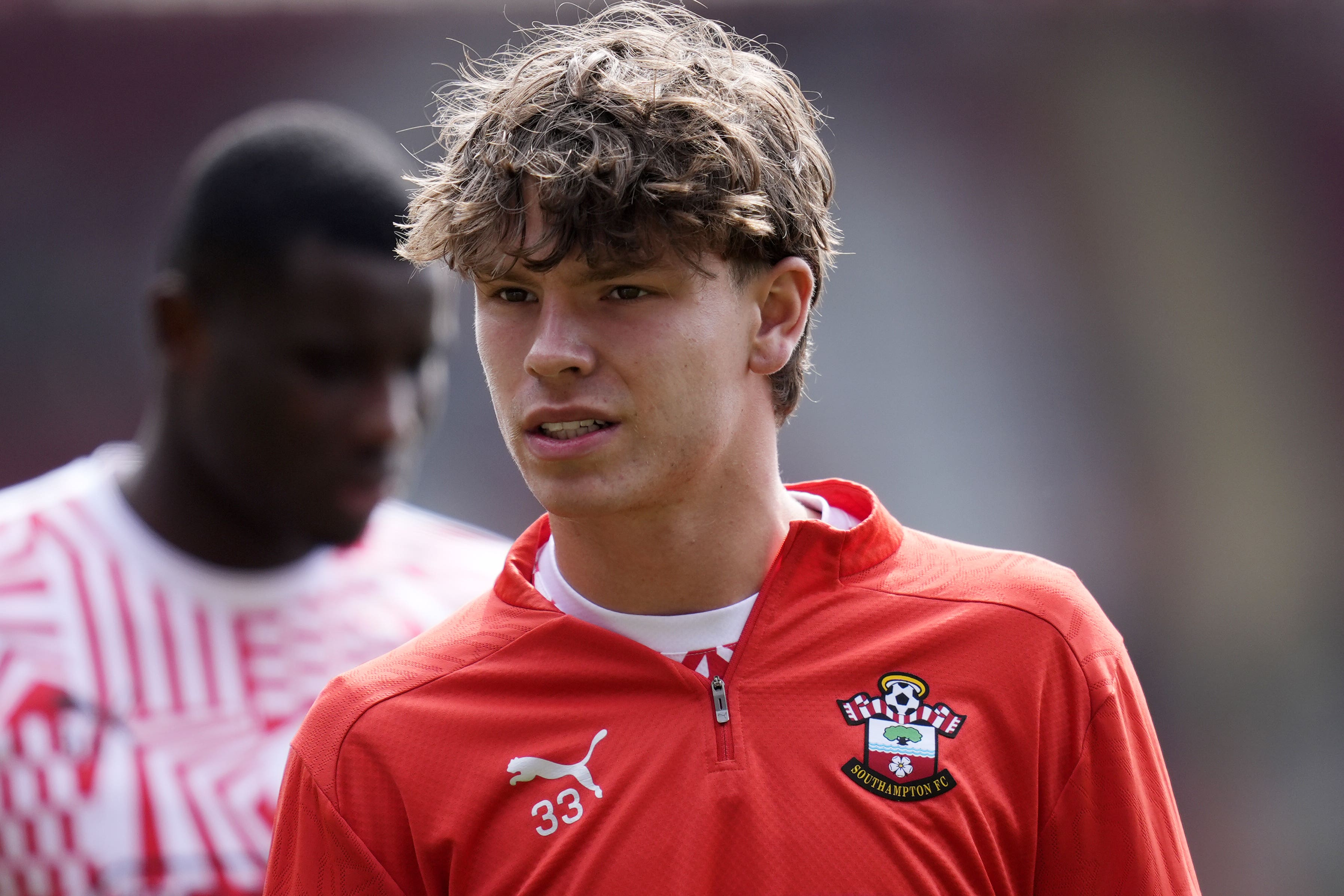 Tyler Dibling has completed his move from Southampton to Everton (Andrew Matthews/PA)