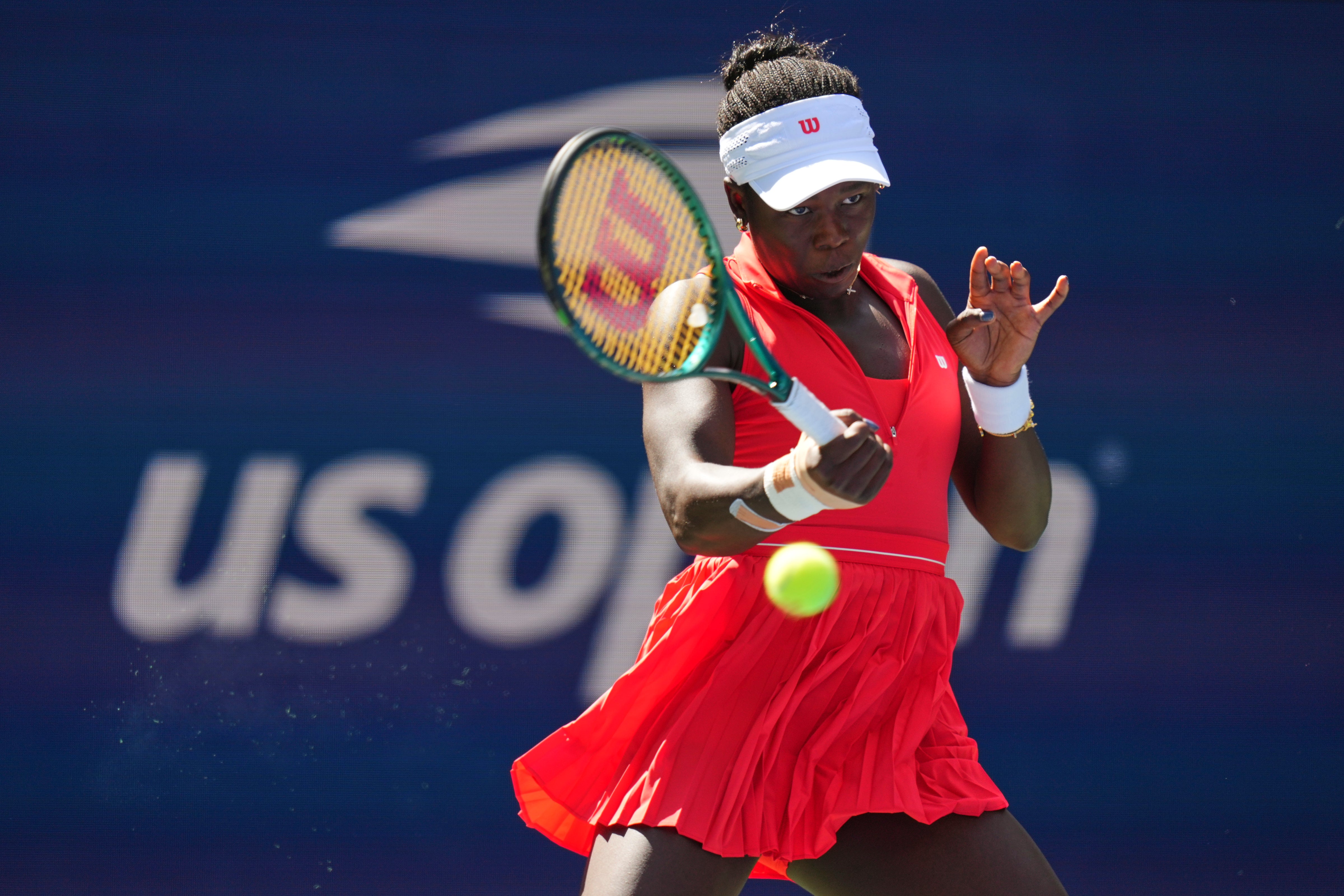 Victoria Mboko was unable to claim a debut victory (Kirsty Wigglesworth/AP)