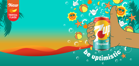 The cases of 7Up Zero Sugar Tropical Soda were recalled for containing full sugar