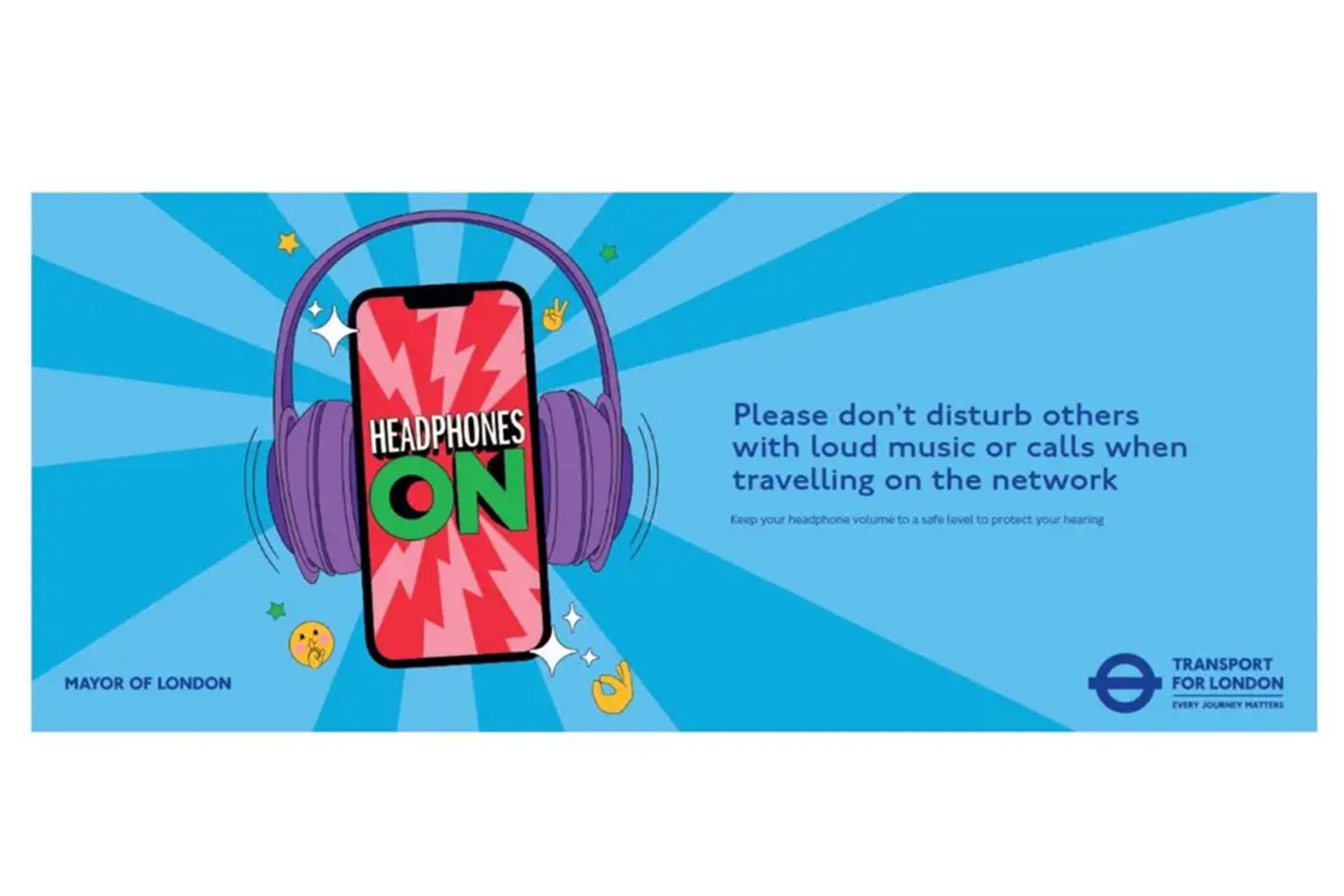 Posters such as these will be on display across London