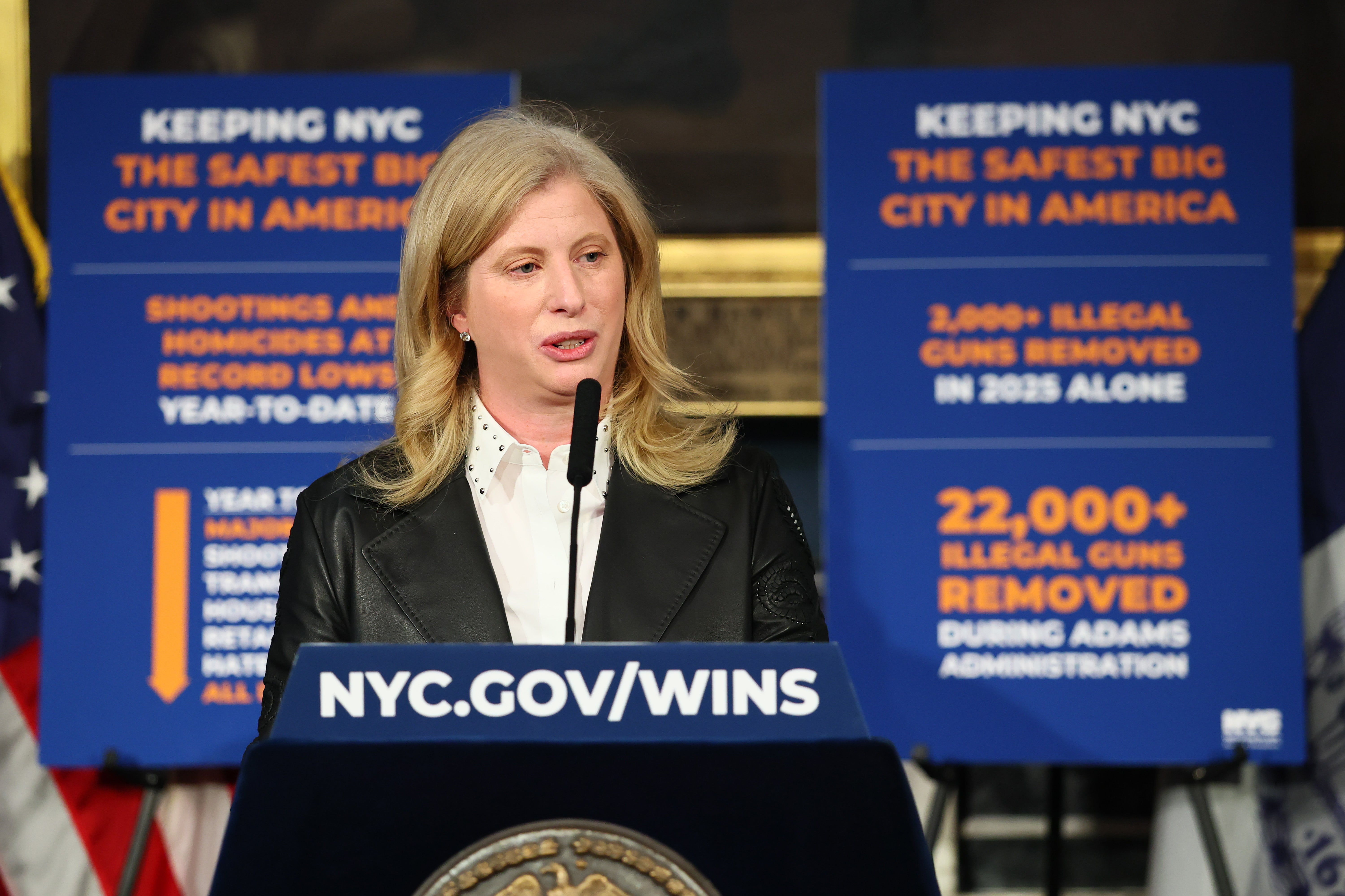 A comissária de polícia da cidade de Nova York, Jessica Tish, em 9 de setembro de 2025, alertou que a ameaça contra a infraestrutura da cidade está aumentando